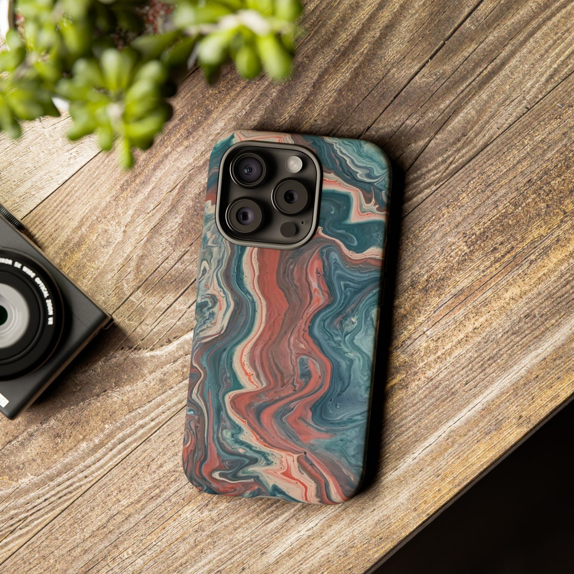 Artistic Phone Case, Tough Cases for Stylish Protection, Marble Design, Trendy Gift for Phone Lovers, Unique Cell Phone Accessory - FORMO