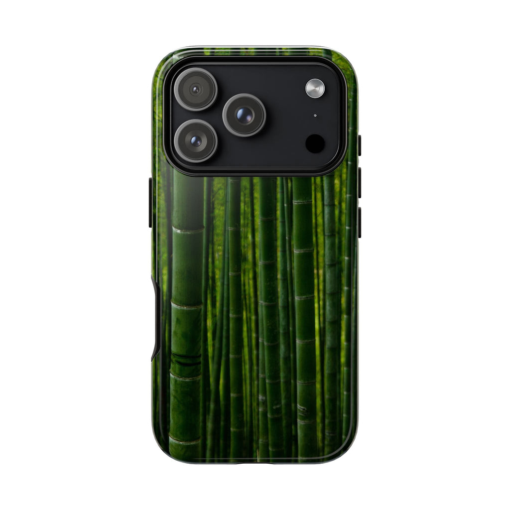 Bamboo Phone Case - Tough Cases, Nature Lover Gift, Eco-Friendly Phone Accessory, Greenery Design, Unique Smartphone Cover