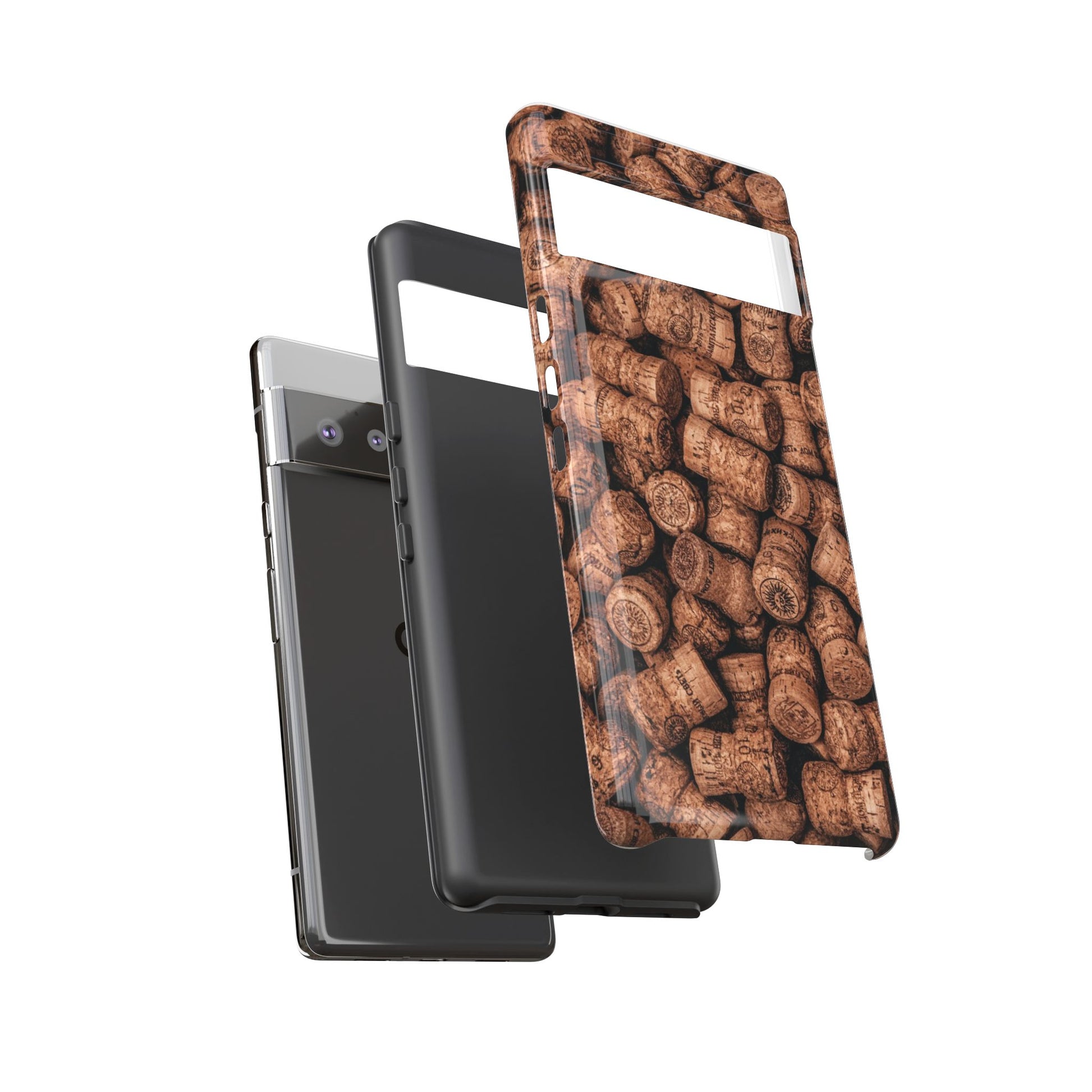 Cork Pattern Phone Case - Eco-Friendly, Vintage Style, Rustic Gifts for Wine Lovers, Housewarming, Birthday, Unique Gift - FORMO
