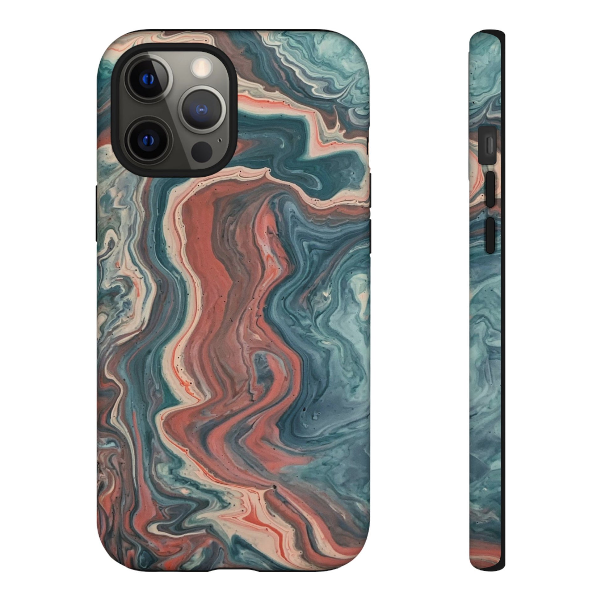 Artistic Phone Case, Tough Cases for Stylish Protection, Marble Design, Trendy Gift for Phone Lovers, Unique Cell Phone Accessory - FORMO