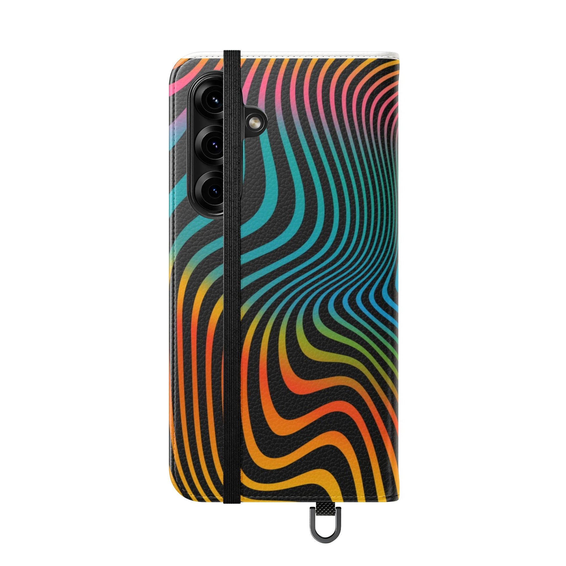 Vibrant Abstract Flip Case for Phone, Colorful Phone Wallet, Trendy Protective Cover, Unique Gift for Tech Lovers, Modern Accessories - FORMO