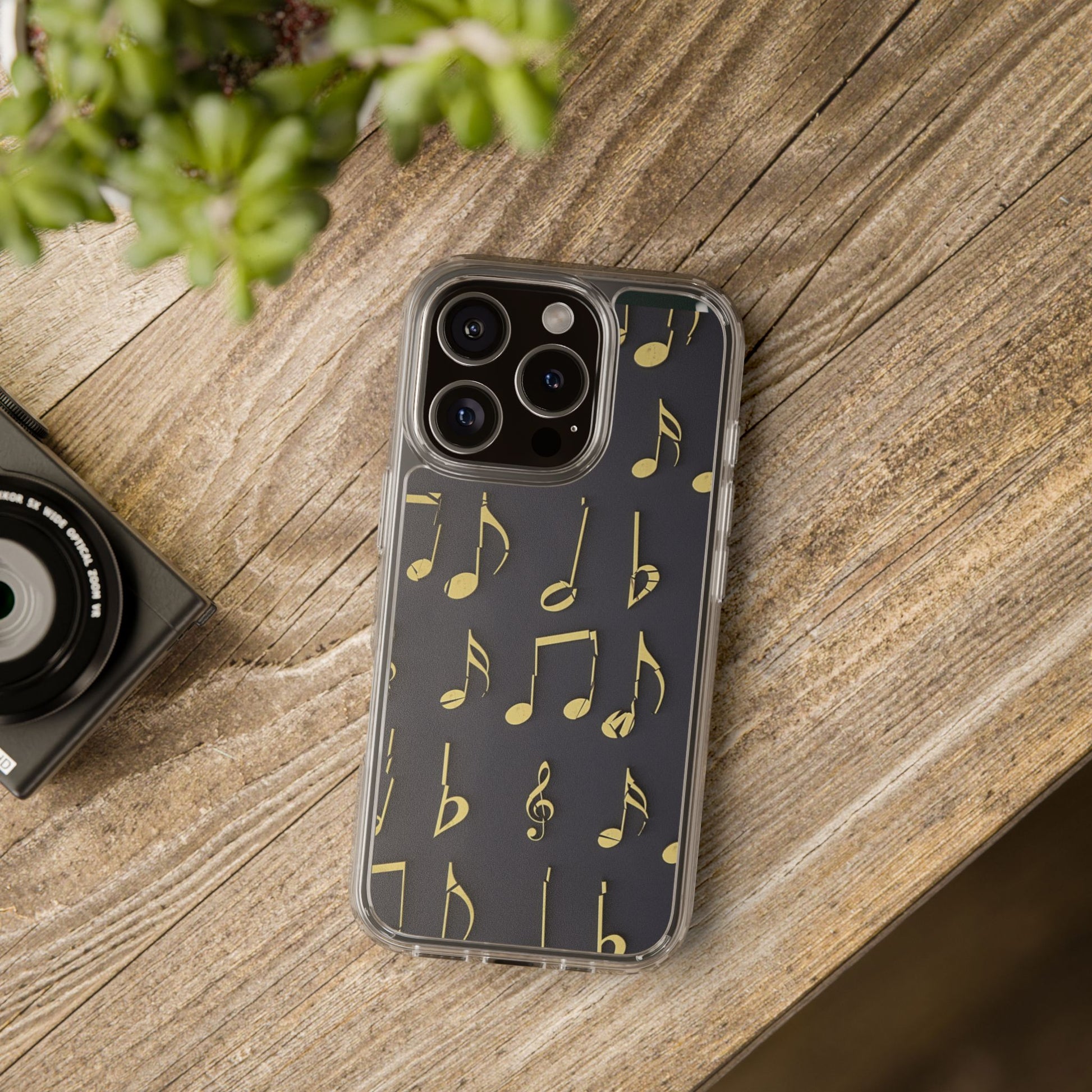 Music-Themed Phone Case - Clear Cases, Gift for Musicians, Guitarist Accessories, Trendy Phone Cover, Music Lover Gift