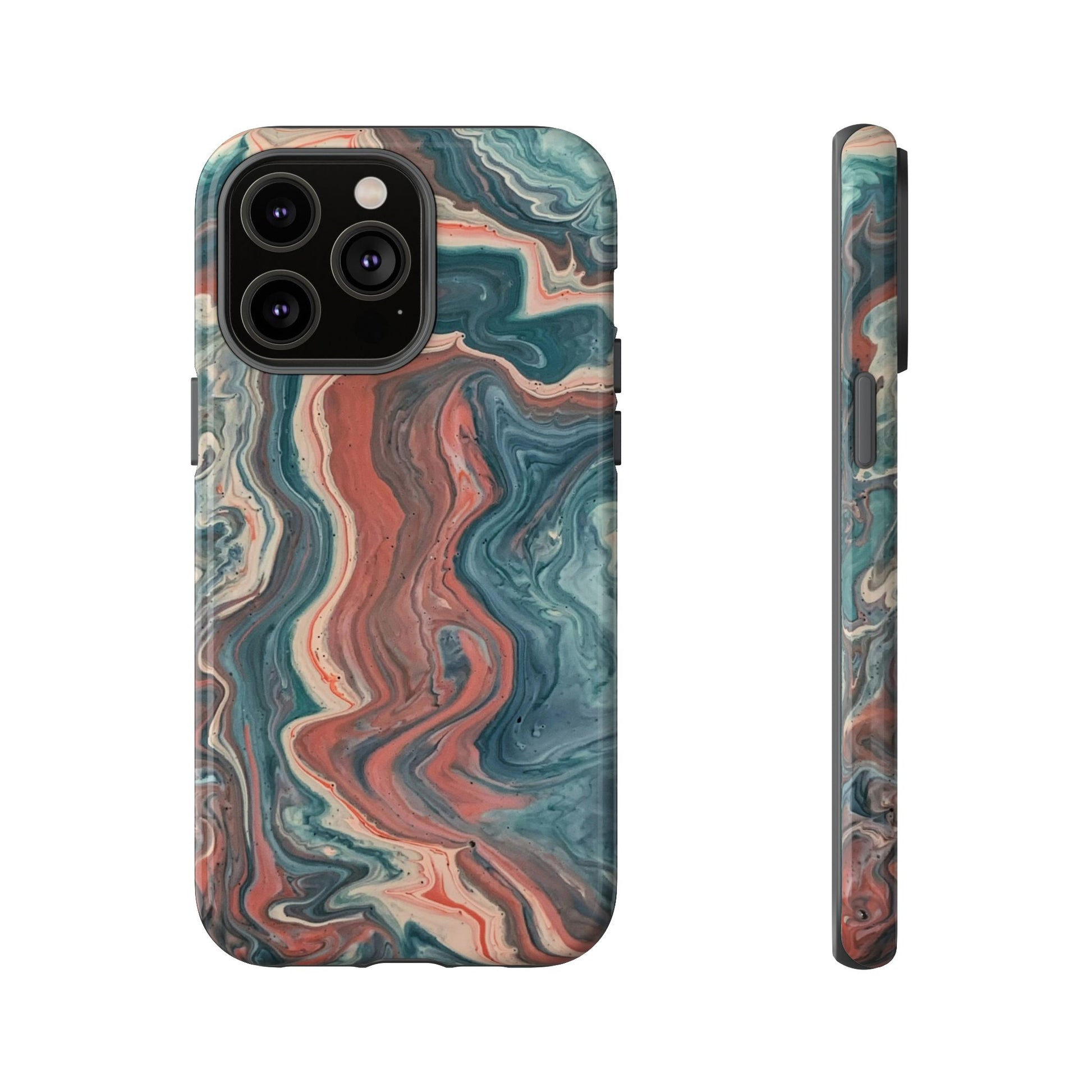 Artistic Phone Case, Tough Cases for Stylish Protection, Marble Design, Trendy Gift for Phone Lovers, Unique Cell Phone Accessory - FORMO