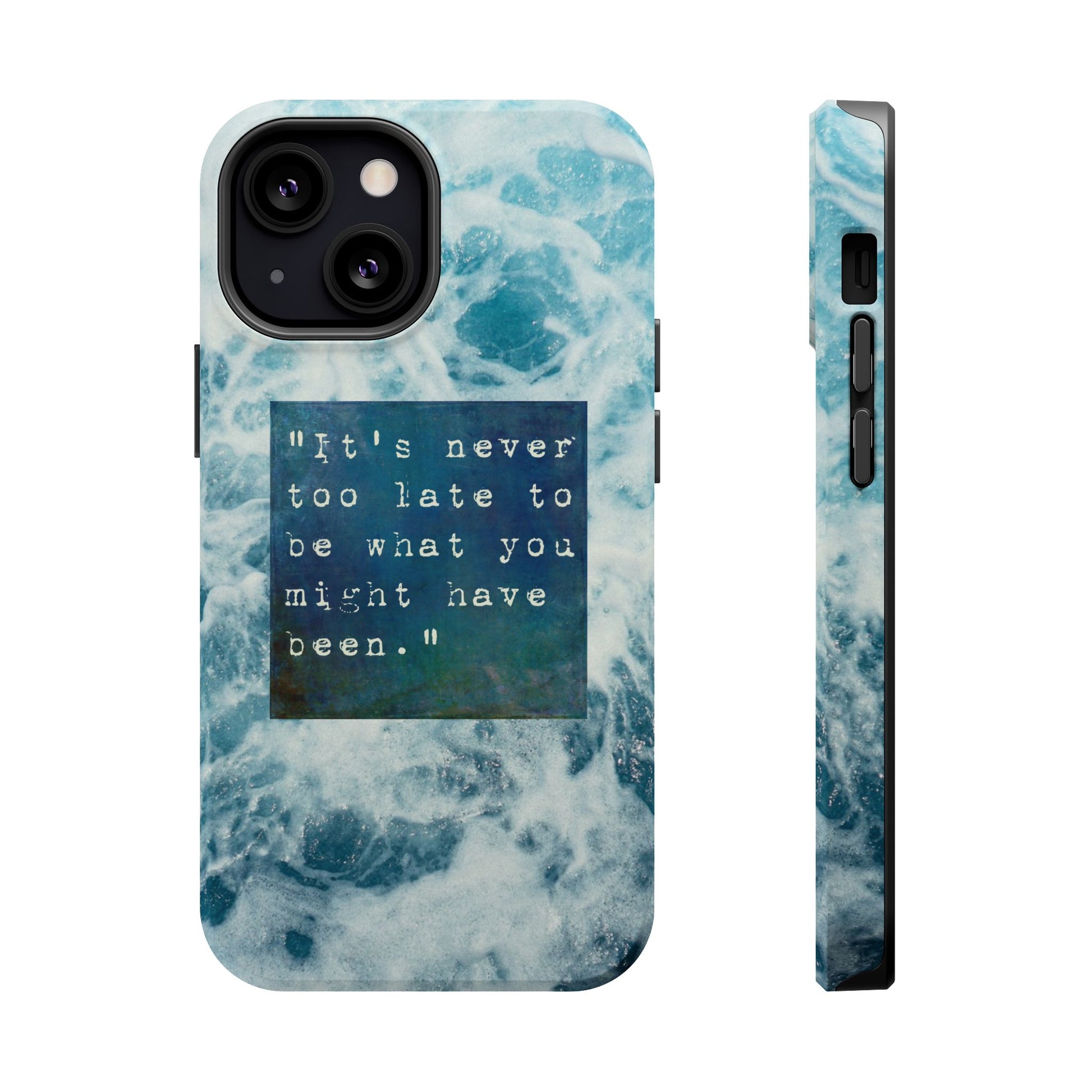 Inspirational Magnetic Phone Cases, Perfect Gift for Students, Motivational Phone Cover, Stylish Tough Case, Ocean Design Case, Fits iPhone - FORMO