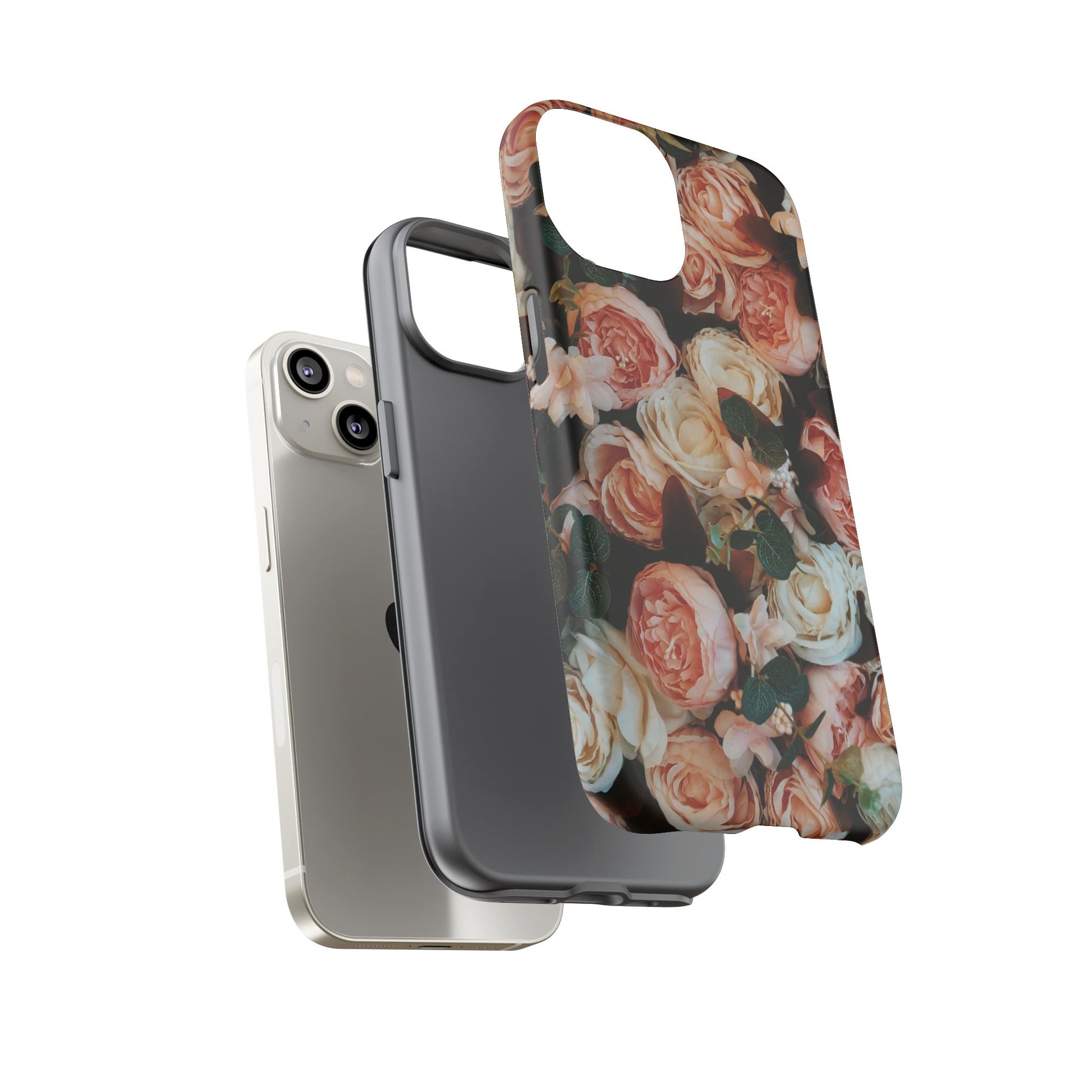 Floral Phone Case - Tough Cases, Rose Design, Floral Protection, Gift for Her, Cute Mobile Cover, Eco-Friendly Case - FORMO
