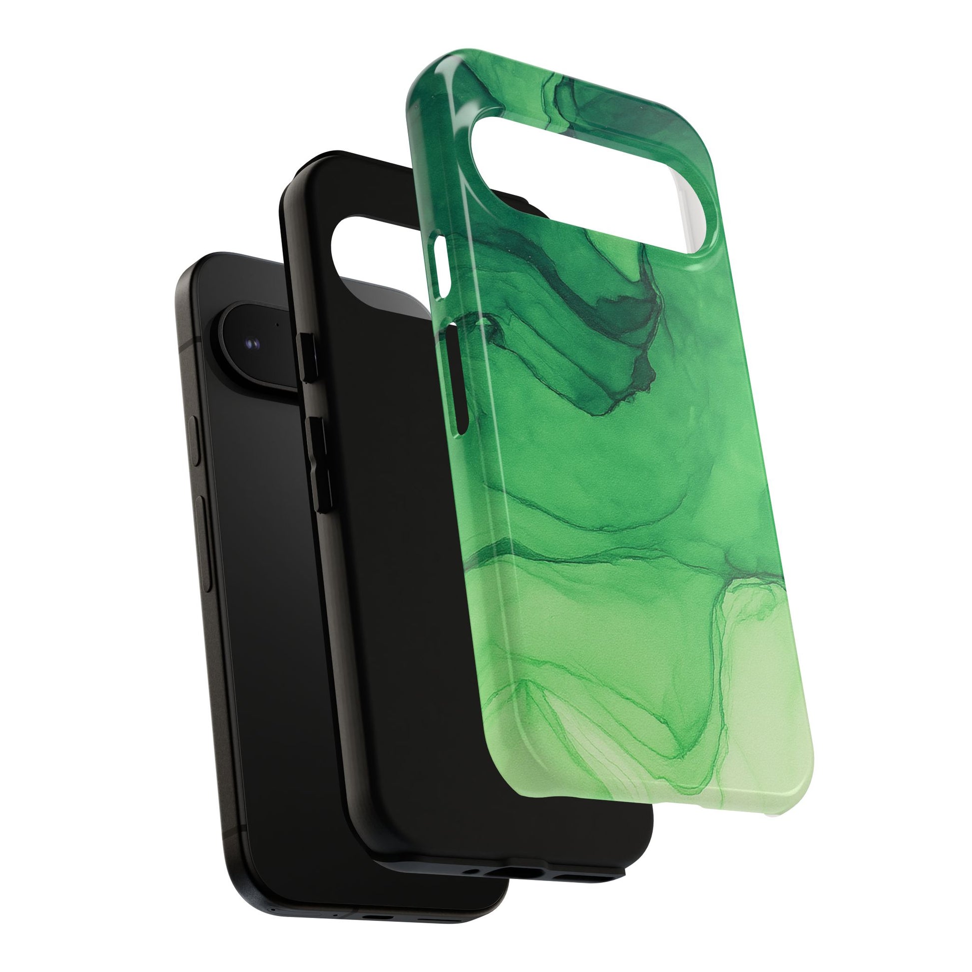 Stylish Phone Case for Nature Lovers, Tough Cases, Green Marble Design, Organic Aesthetic, Unique Gift, Eco-friendly Accessories