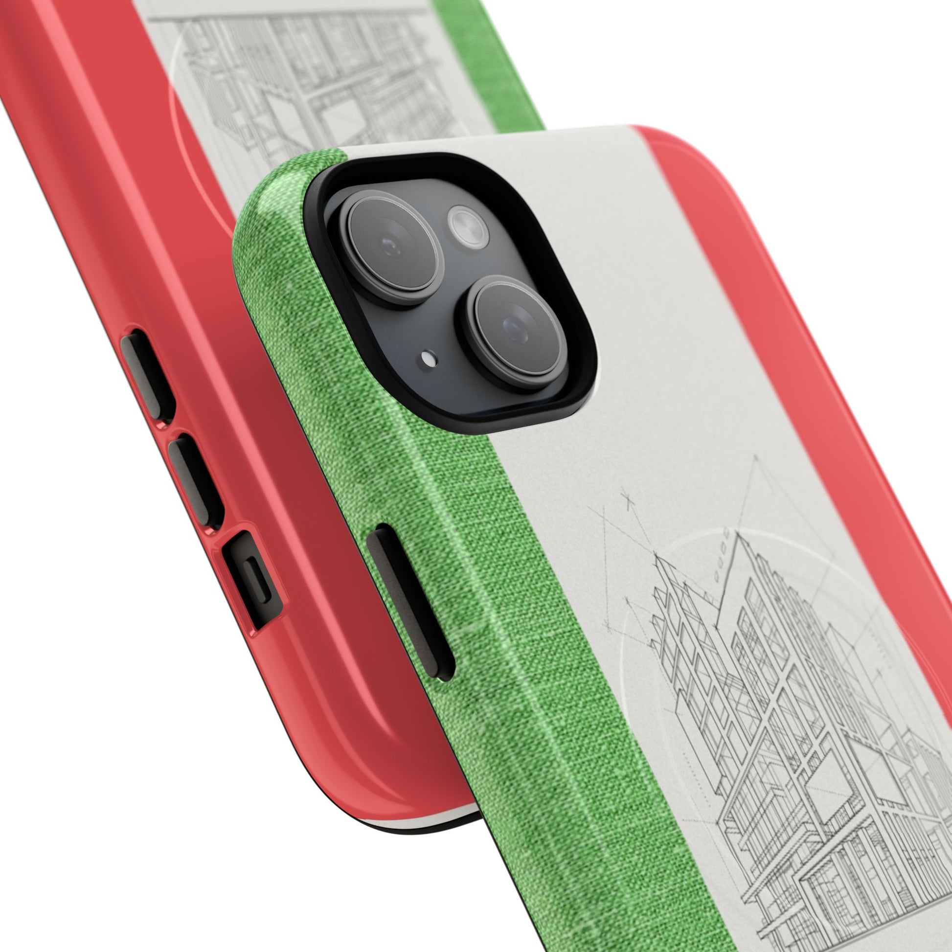 Italian Heritage Magnetic Phone Case, Stylish Phone Cover, Durable Magnet Case, Unique Gift for Travelers, Italian Culture Decor