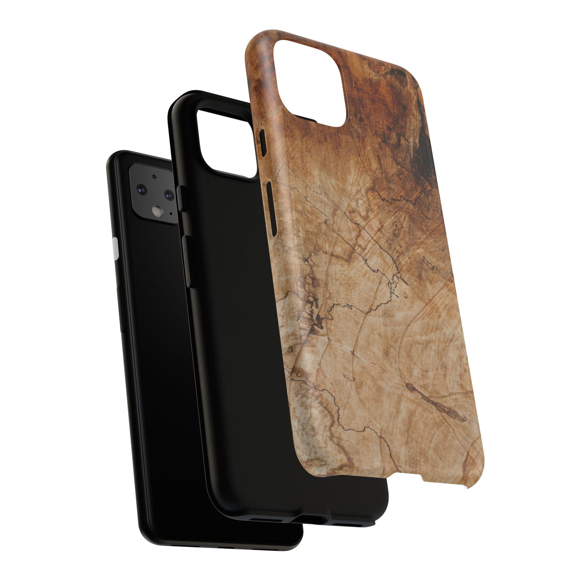 Woodland-Inspired Phone Case | Tough Cases, Natural Wood Grain Cover, Rustic Tech Accessory, Nature Lover Gift, Eco-Friendly - FORMO