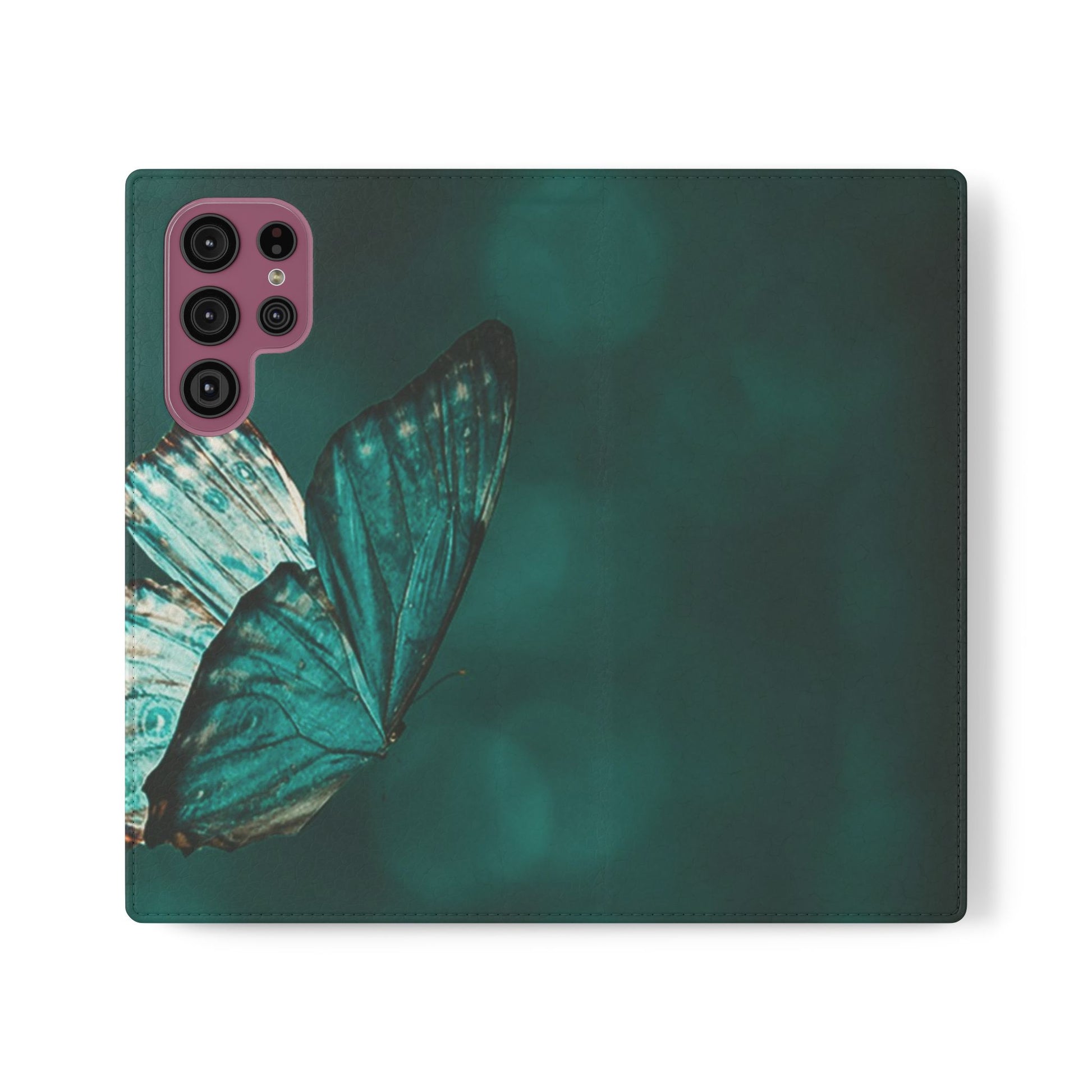 Butterfly Flip Case - Elegant Phone Wallet Cover, Nature Lovers, Gift for Her, Sustainable Fashion, Personalized Mobile Accessory - FORMO