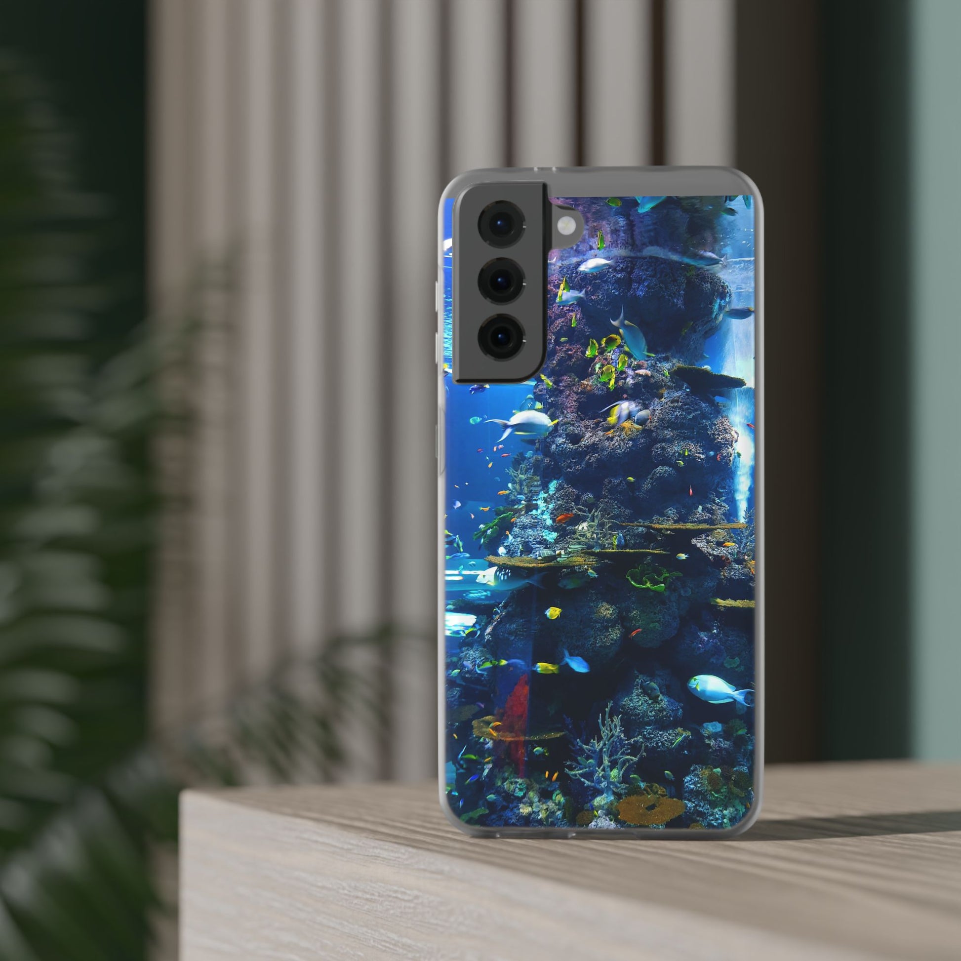 Underwater Paradise Phone Case, Flexible Mobile Cover, Ocean Lover Gift, Marine Life, Beach Decor, Sea Life Accessories - FORMO