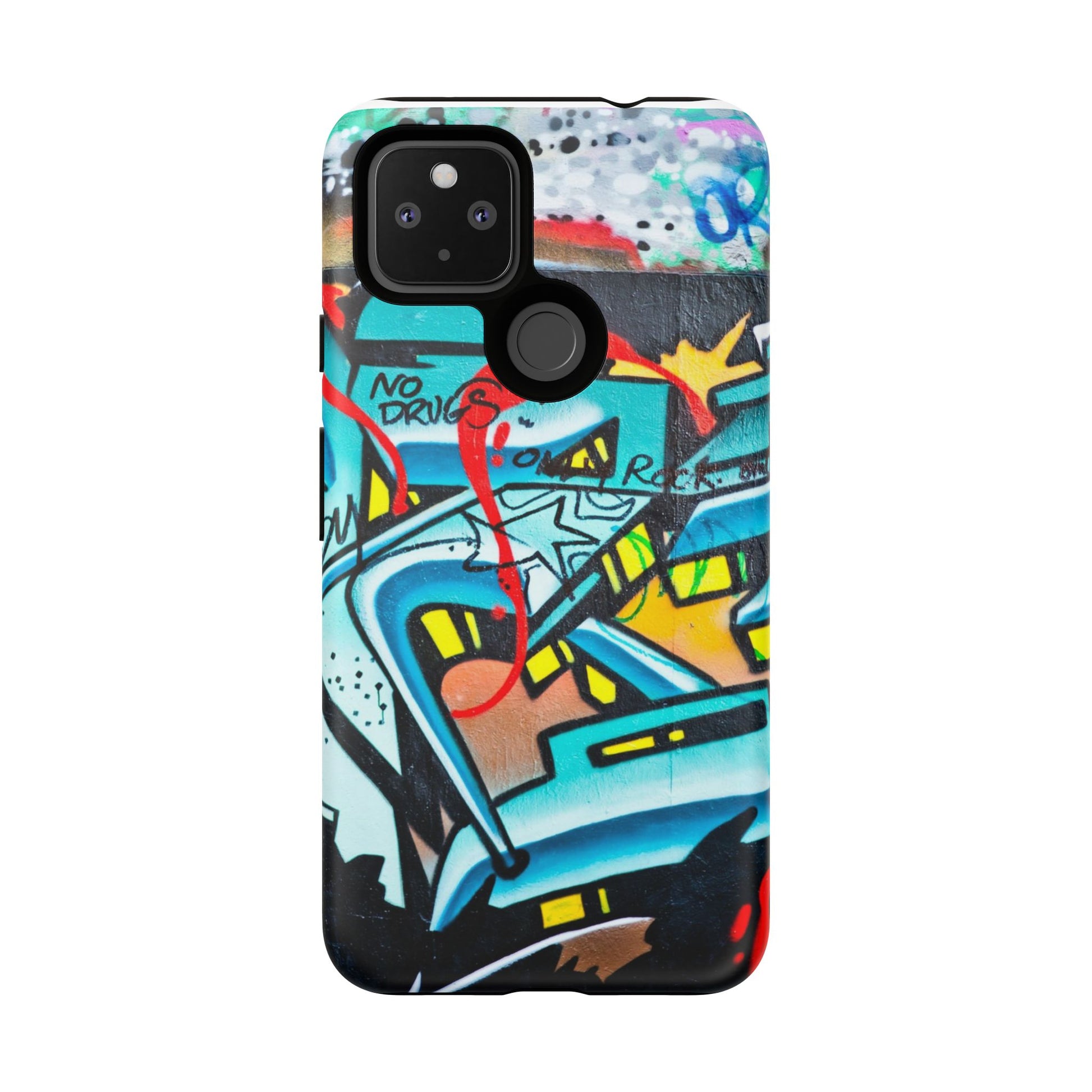 Edgy Phone Case with Graffiti Design, Tough Phone Case for Artists, Urban Style Phone Accessory, Graffiti Art Case, Unique Gift for Teens - FORMO