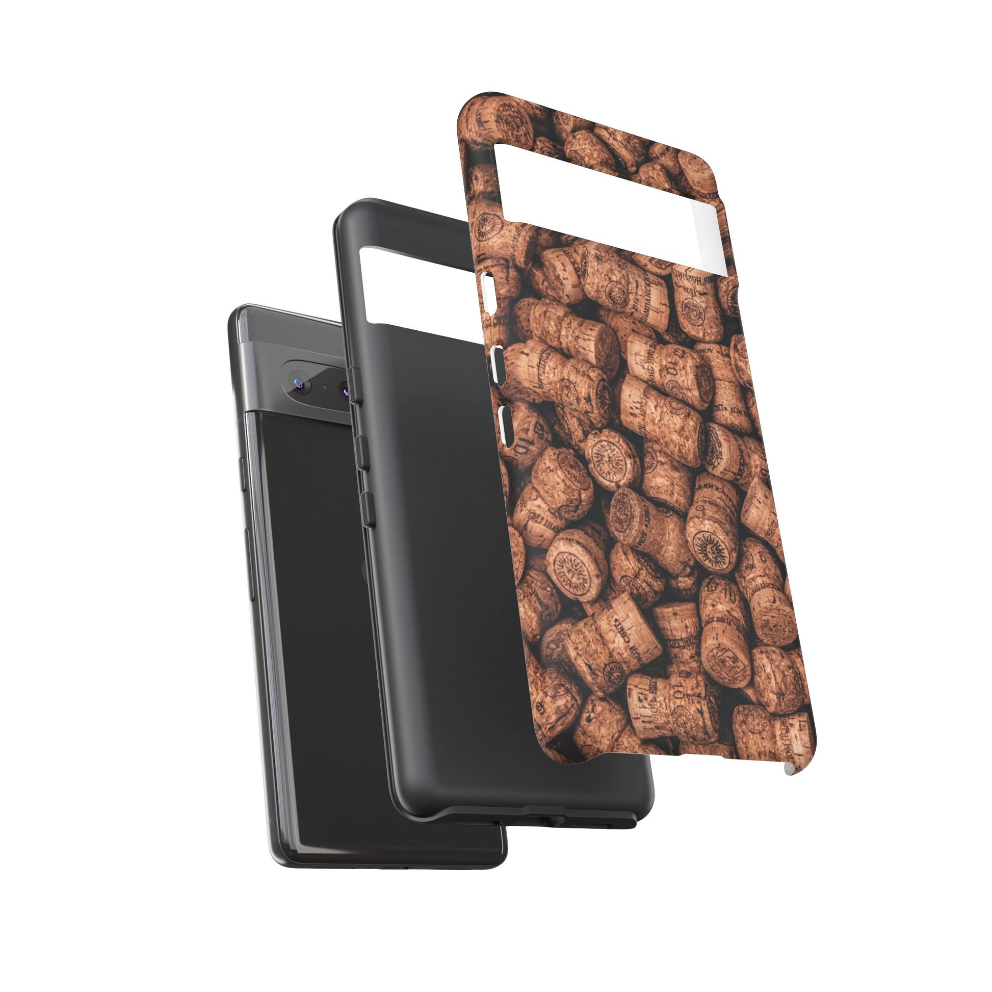 Cork Pattern Phone Case - Eco-Friendly, Vintage Style, Rustic Gifts for Wine Lovers, Housewarming, Birthday, Unique Gift - FORMO