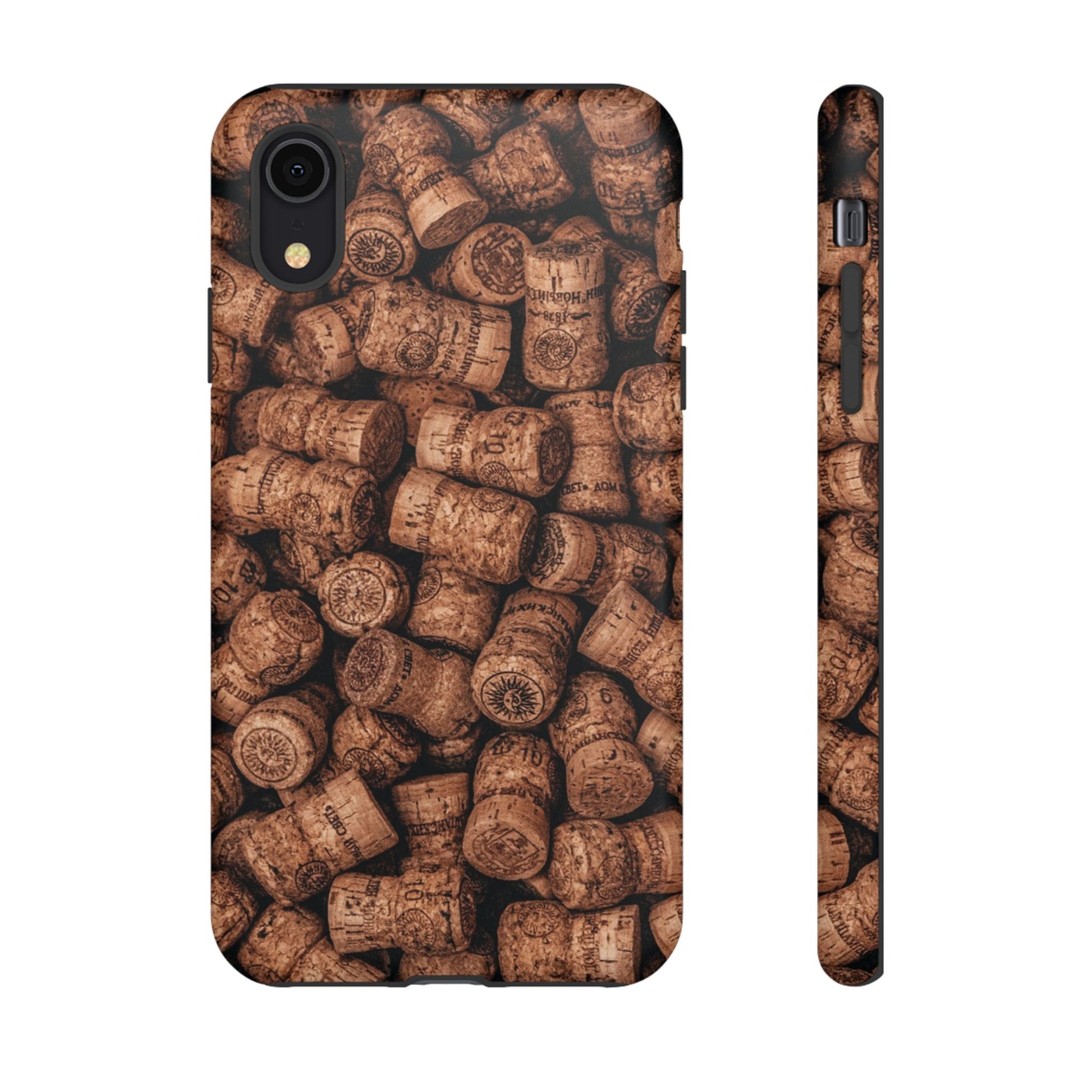 Cork Pattern Phone Case - Eco-Friendly, Vintage Style, Rustic Gifts for Wine Lovers, Housewarming, Birthday, Unique Gift - FORMO