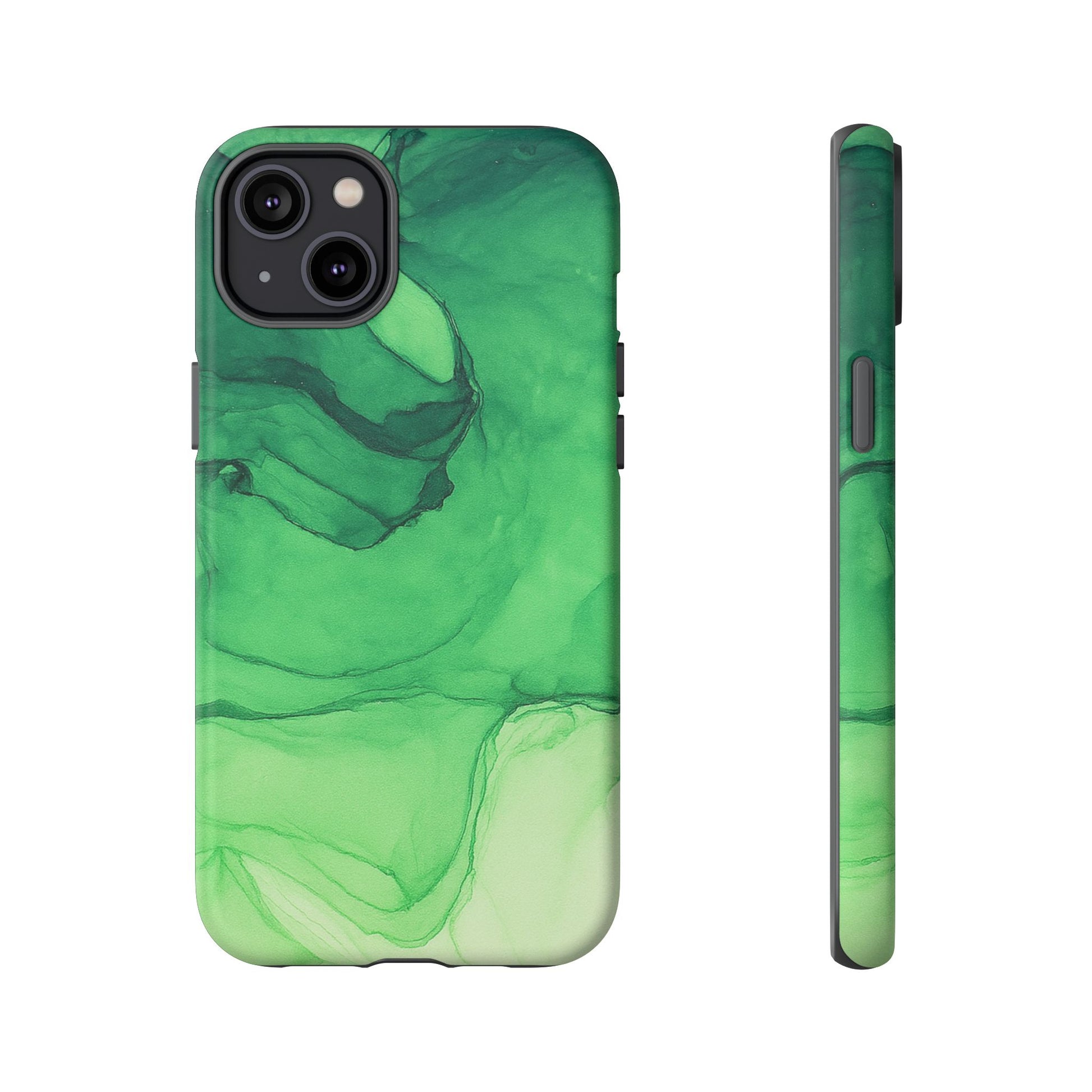 Stylish Phone Case for Nature Lovers, Tough Cases, Green Marble Design, Organic Aesthetic, Unique Gift, Eco-friendly Accessories