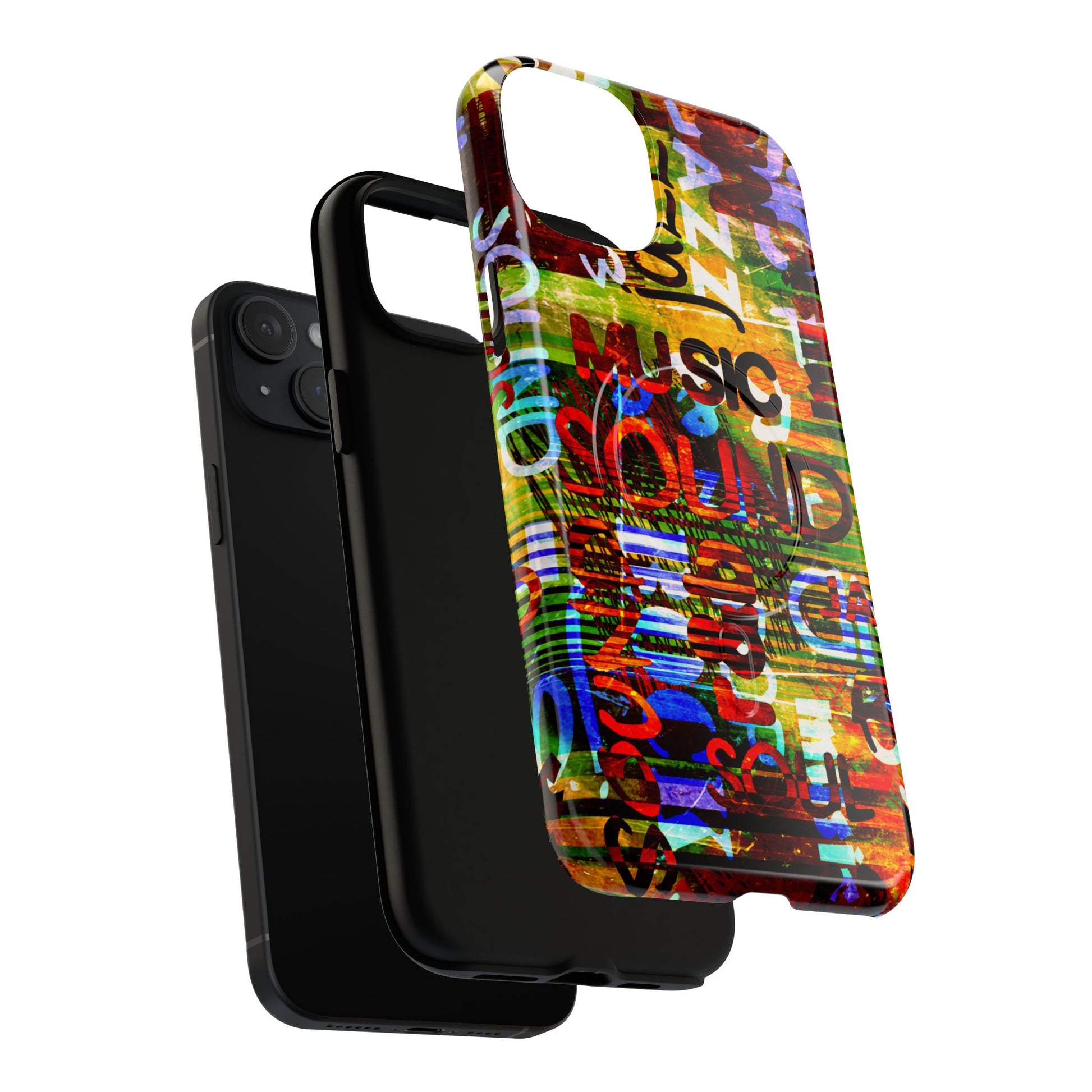Colorful Music-Themed Phone Case (iPhone & Samsung Compatible) - FORMO