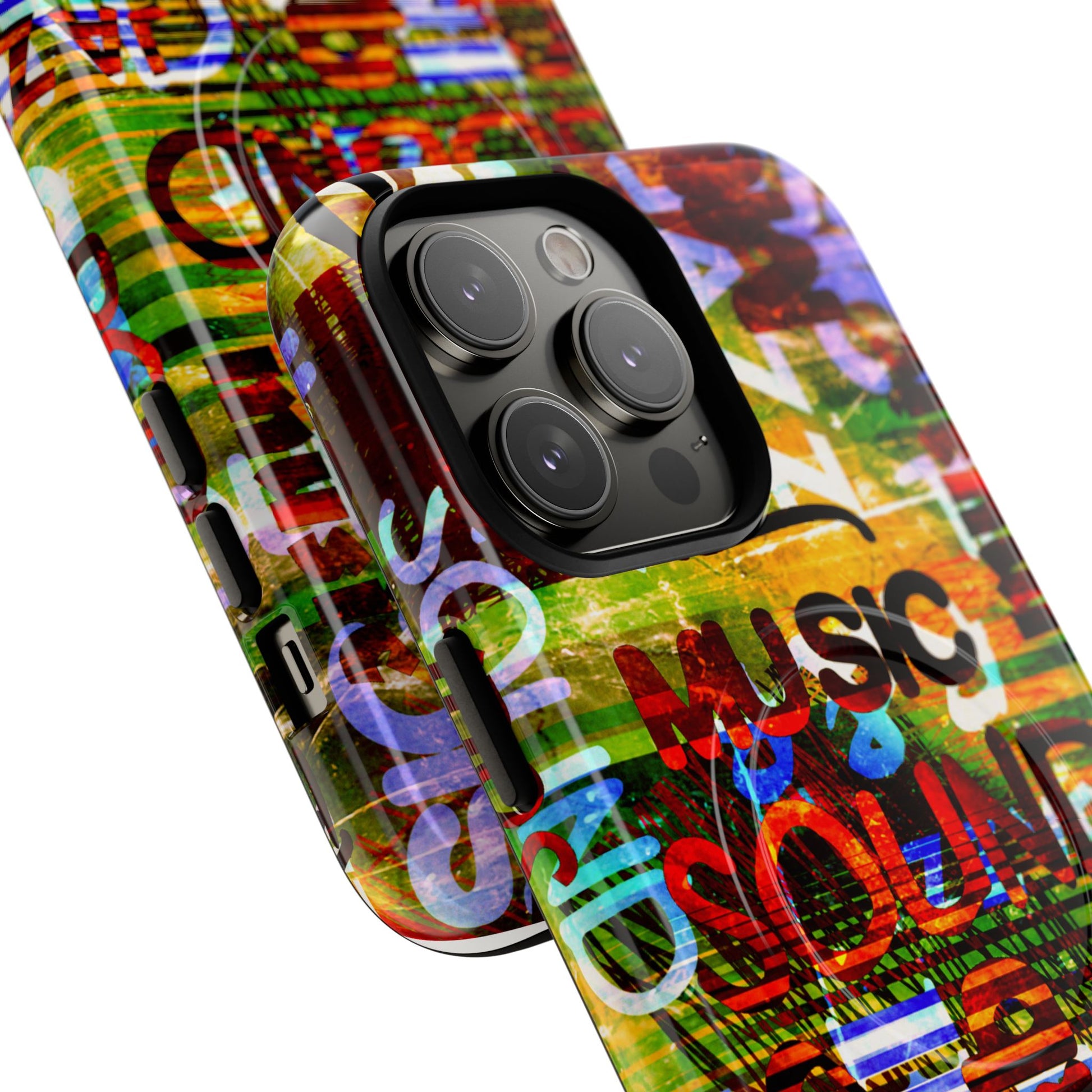 Colorful Music-Themed Phone Case (iPhone & Samsung Compatible) - FORMO