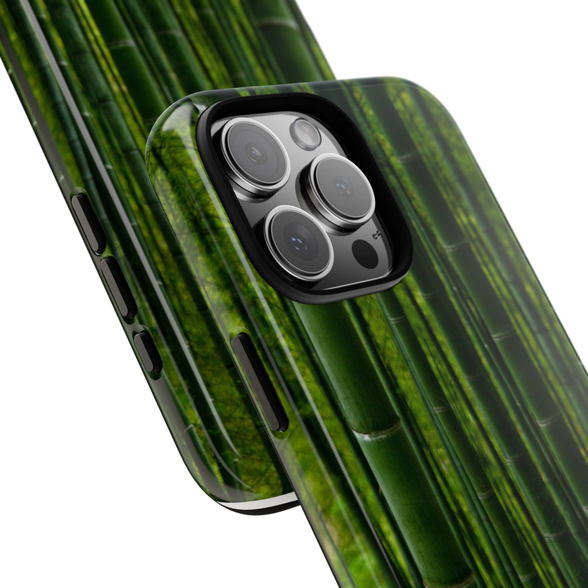 Bamboo Phone Case - Tough Cases, Nature Lover Gift, Eco-Friendly Phone Accessory, Greenery Design, Unique Smartphone Cover - FORMO