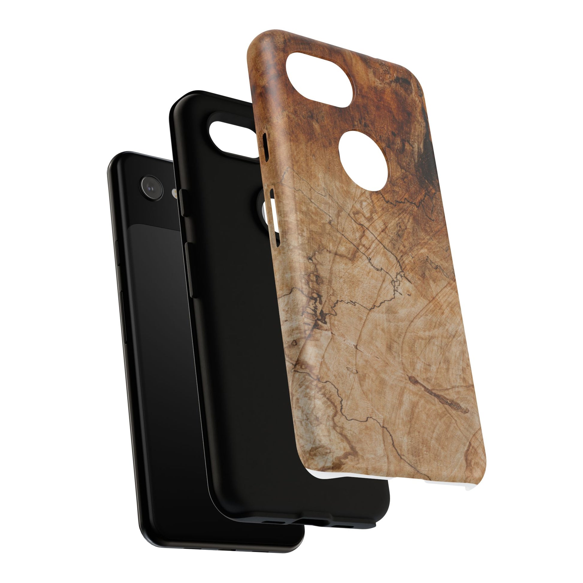 Woodland-Inspired Phone Case | Tough Cases, Natural Wood Grain Cover, Rustic Tech Accessory, Nature Lover Gift, Eco-Friendly - FORMO