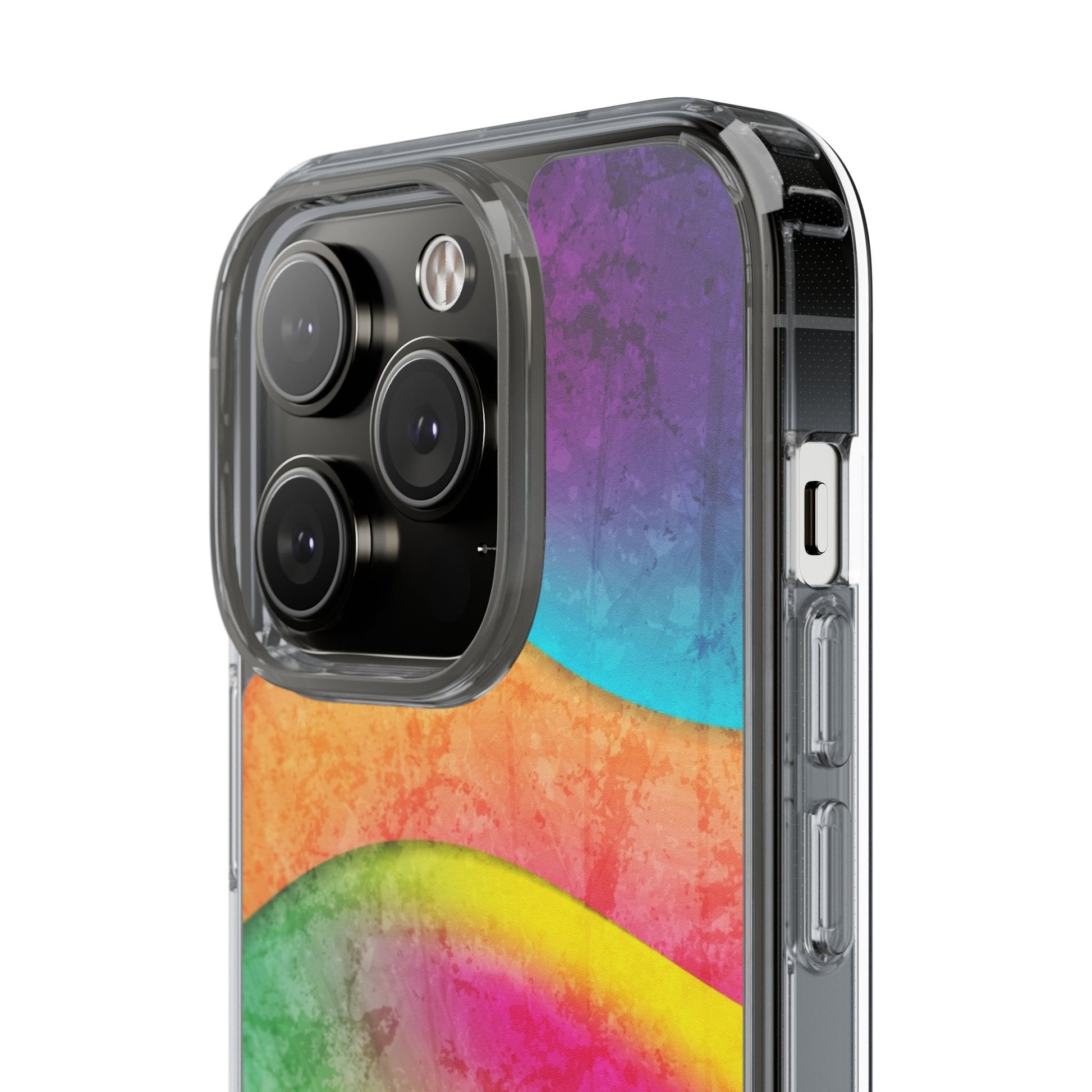 Rainbow Pattern Clear Phone Case (iPhone & Samsung Compatible) - FORMO
