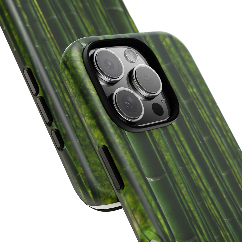 Bamboo Phone Case - Tough Cases, Nature Lover Gift, Eco-Friendly Phone Accessory, Greenery Design, Unique Smartphone Cover - FORMO