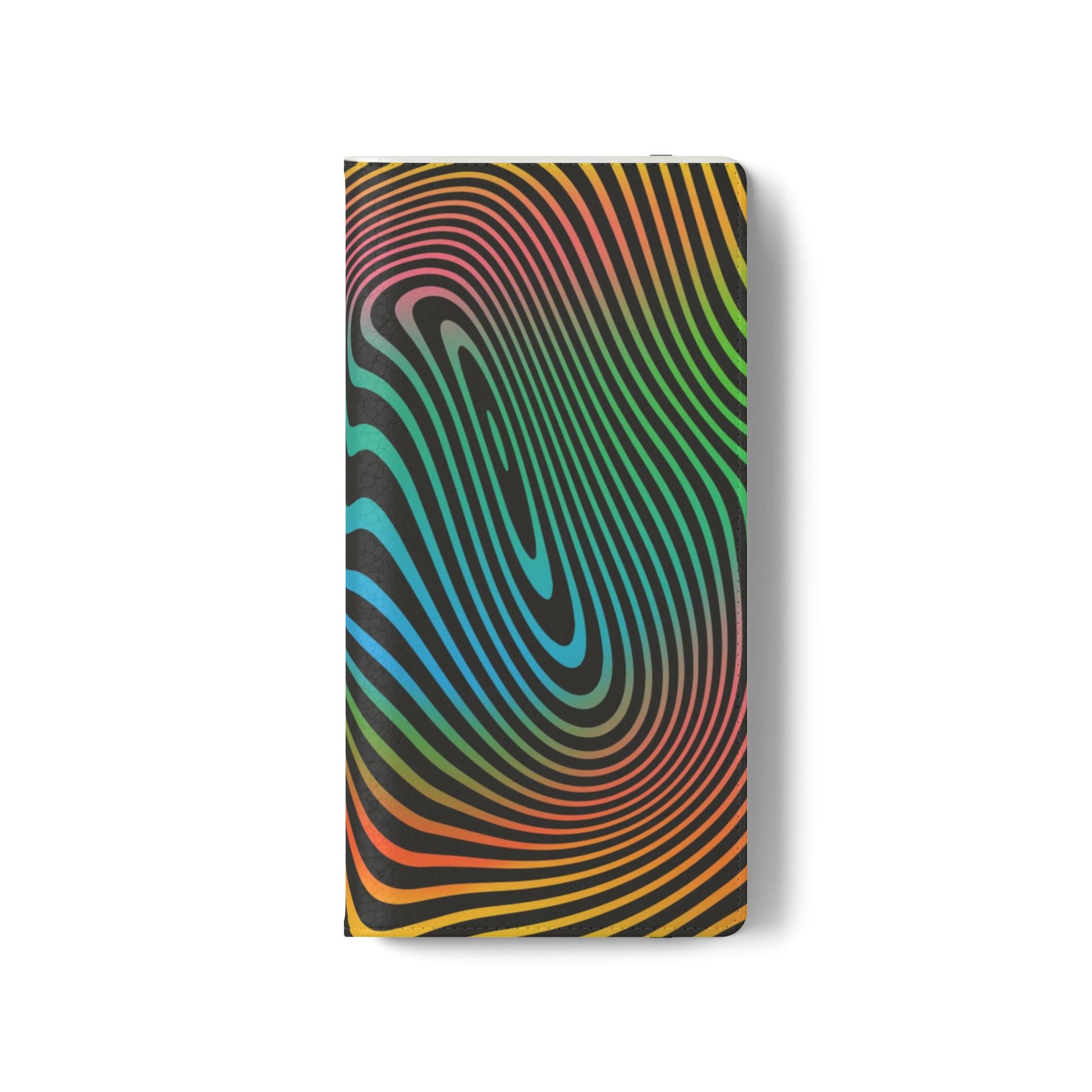 Vibrant Abstract Flip Case for Phone, Colorful Phone Wallet, Trendy Protective Cover, Unique Gift for Tech Lovers, Modern Accessories - FORMO