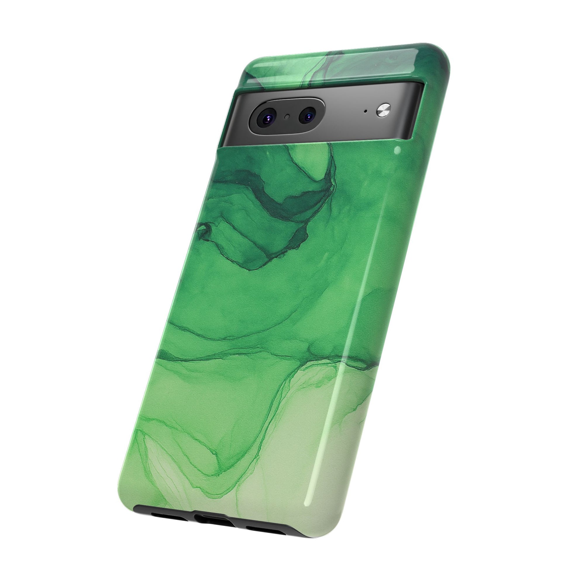 Stylish Phone Case for Nature Lovers, Tough Cases, Green Marble Design, Organic Aesthetic, Unique Gift, Eco-friendly Accessories