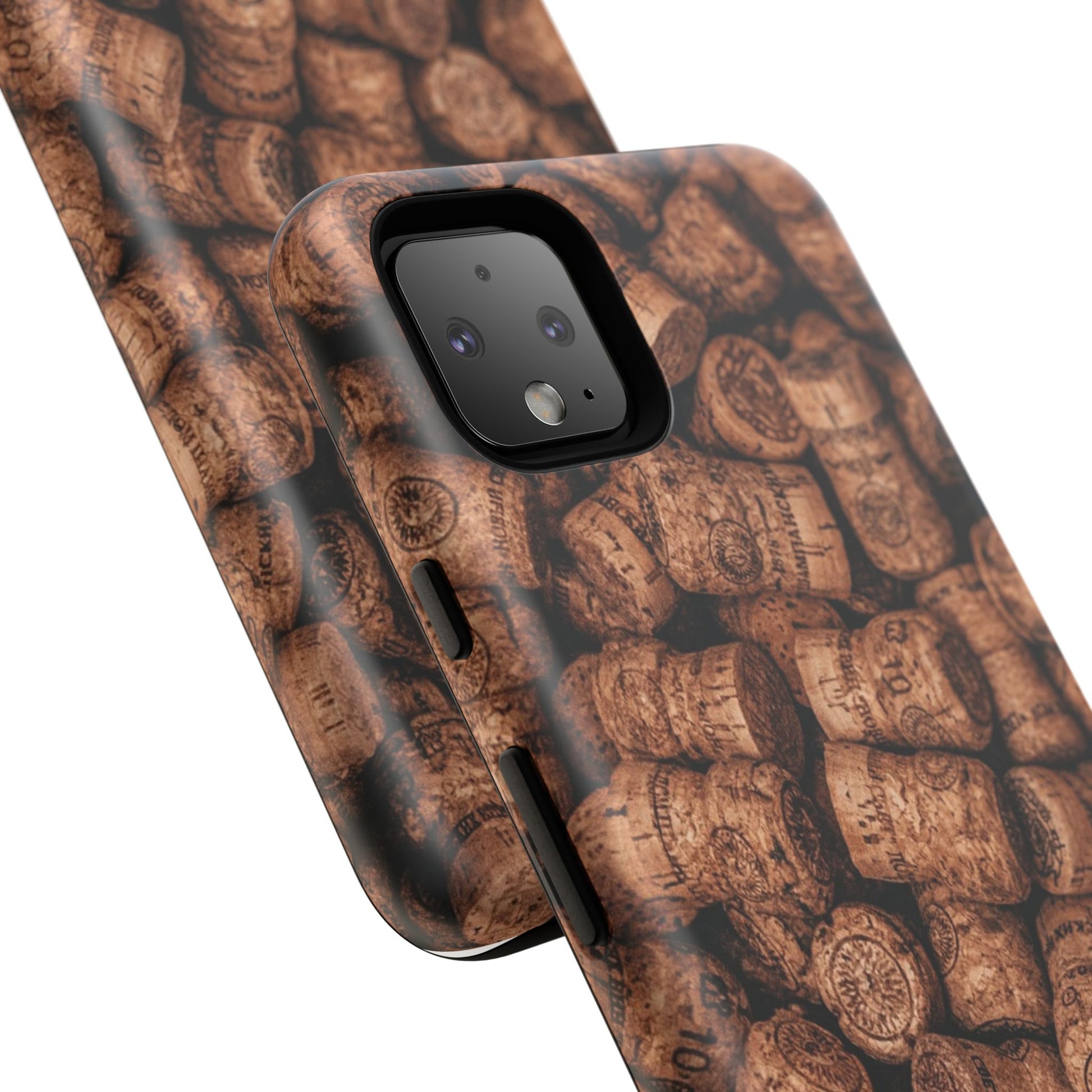 Cork Pattern Phone Case - Eco-Friendly, Vintage Style, Rustic Gifts for Wine Lovers, Housewarming, Birthday, Unique Gift - FORMO