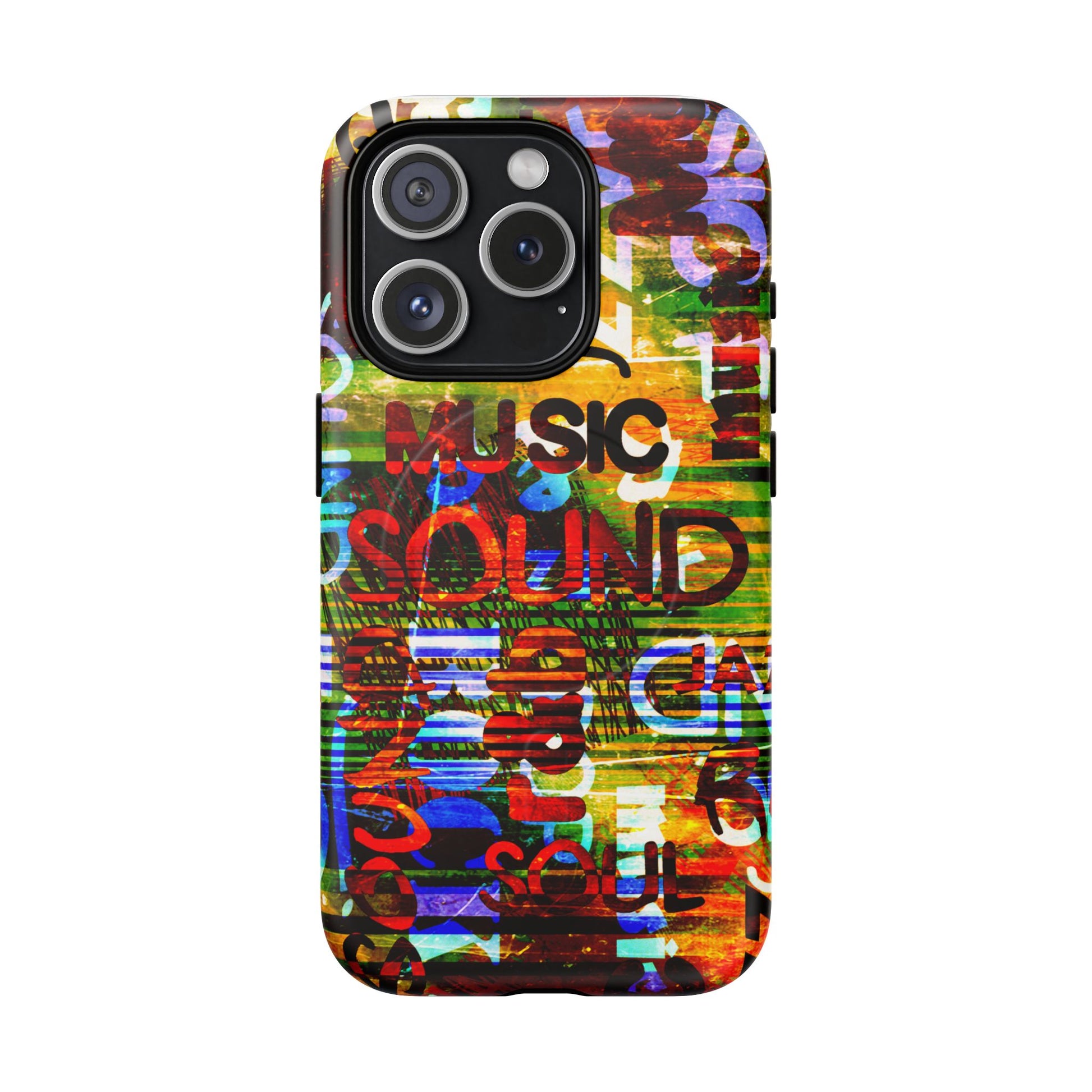 Colorful Music-Themed Phone Case (iPhone & Samsung Compatible) - FORMO