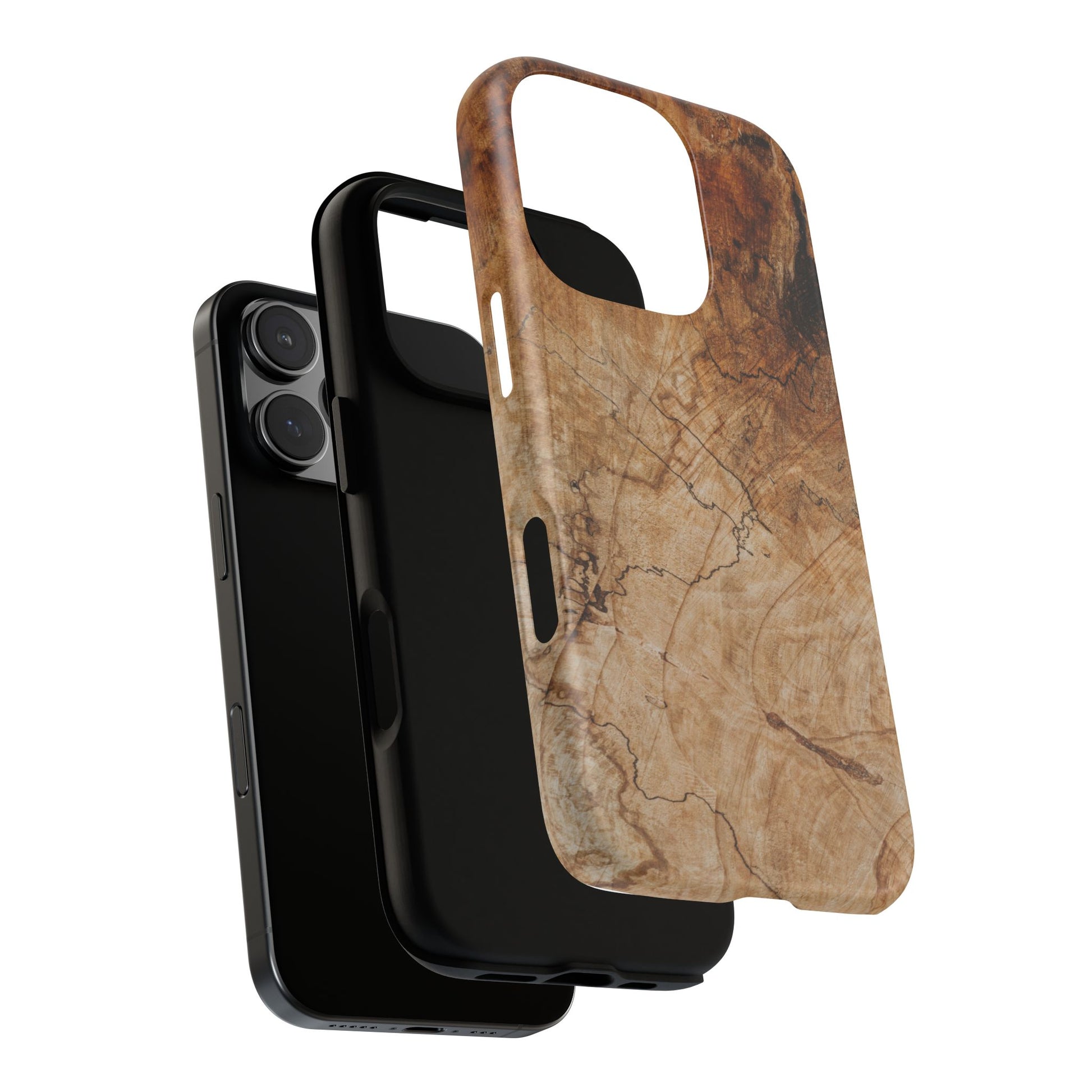 Woodland-Inspired Phone Case | Tough Cases, Natural Wood Grain Cover, Rustic Tech Accessory, Nature Lover Gift, Eco-Friendly - FORMO