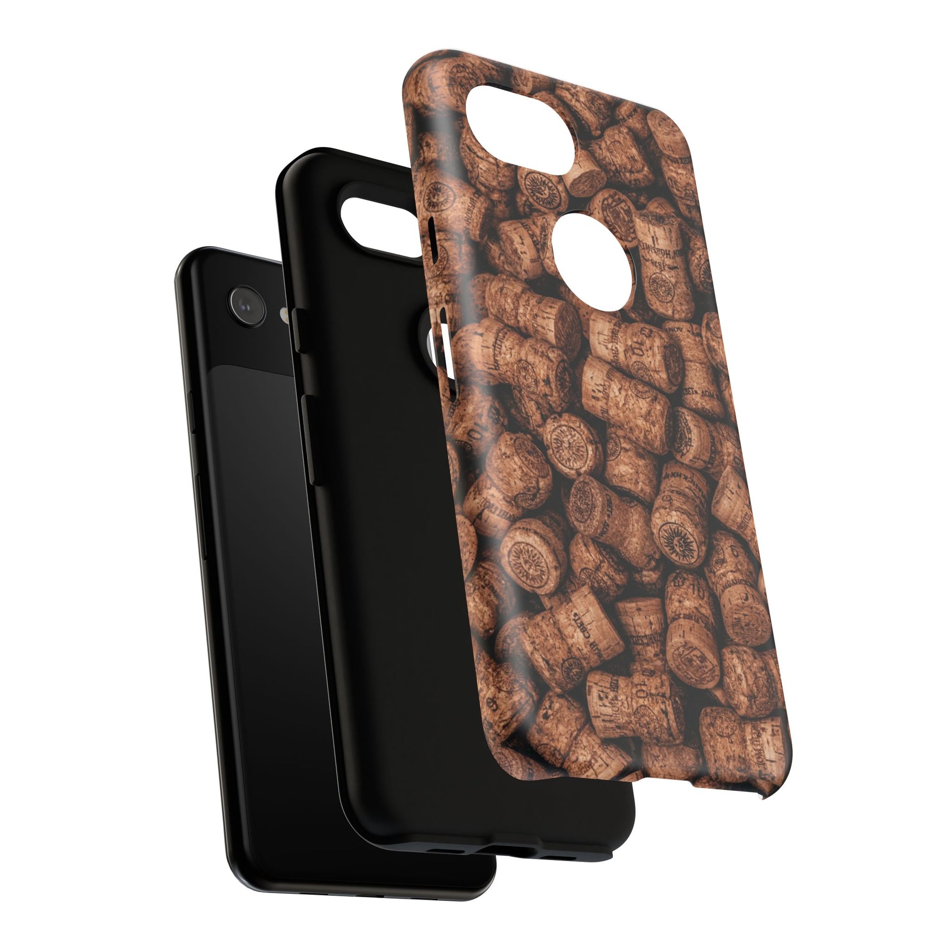 Cork Pattern Phone Case - Eco-Friendly, Vintage Style, Rustic Gifts for Wine Lovers, Housewarming, Birthday, Unique Gift - FORMO