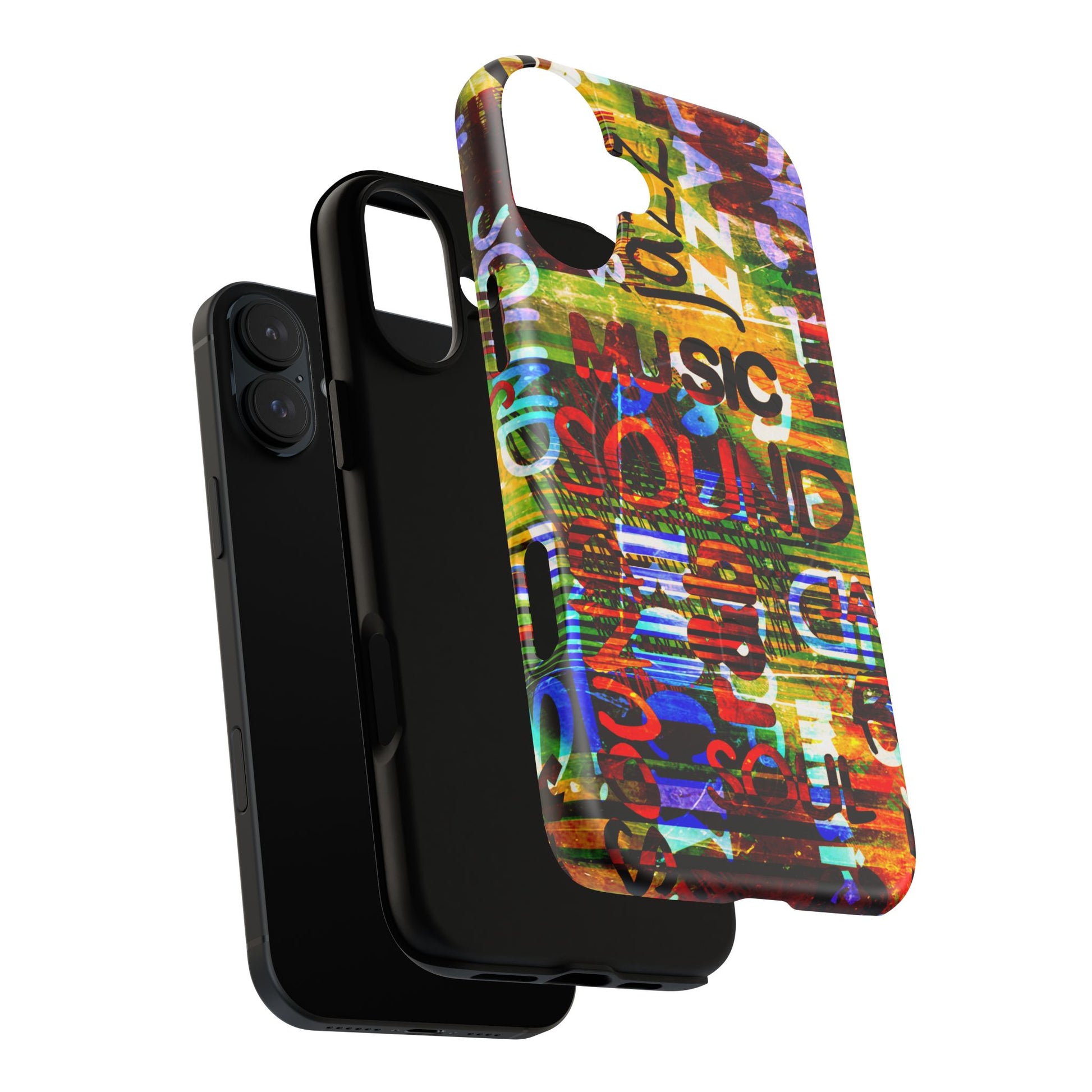 Colorful Music-Themed Phone Case (iPhone & Samsung Compatible) - FORMO