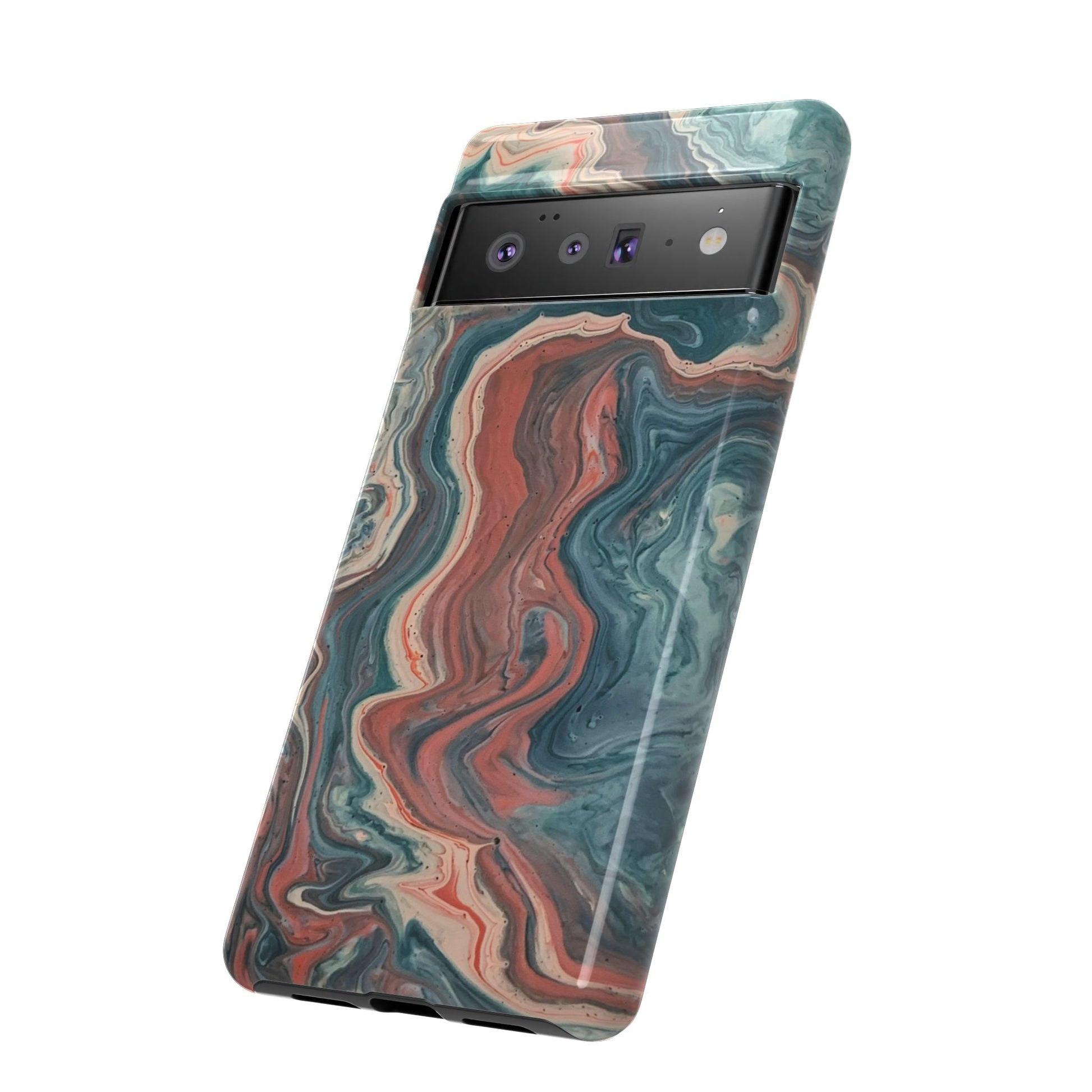 Artistic Phone Case, Tough Cases for Stylish Protection, Marble Design, Trendy Gift for Phone Lovers, Unique Cell Phone Accessory - FORMO
