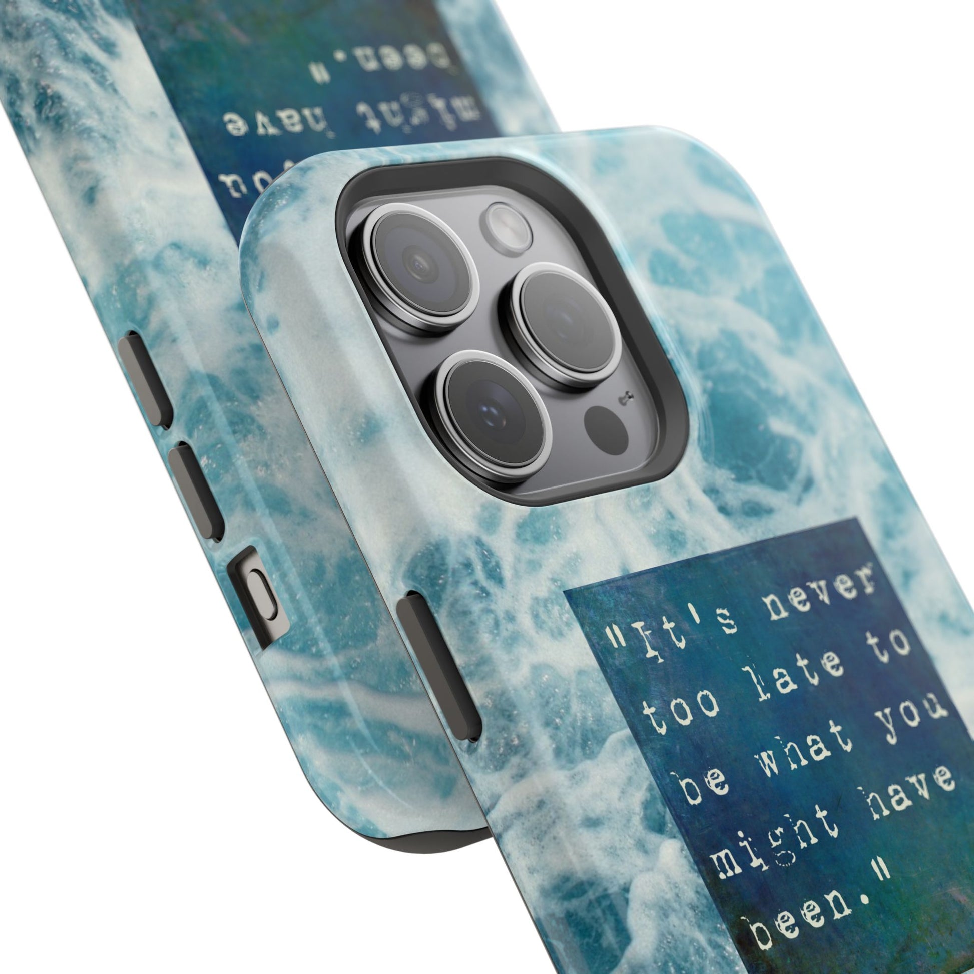 Inspirational Magnetic Phone Cases, Perfect Gift for Students, Motivational Phone Cover, Stylish Tough Case, Ocean Design Case, Fits iPhone - FORMO