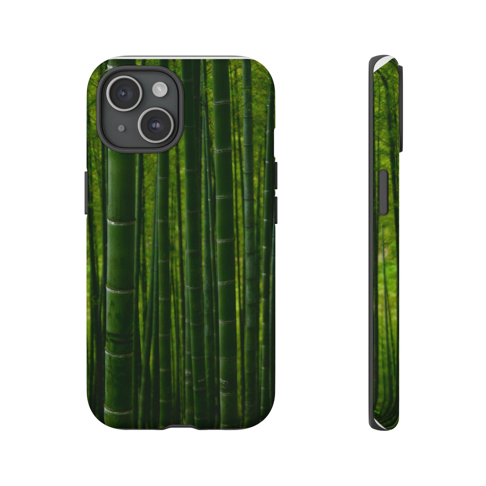 Bamboo Phone Case - Tough Cases, Nature Lover Gift, Eco-Friendly Phone Accessory, Greenery Design, Unique Smartphone Cover - FORMO