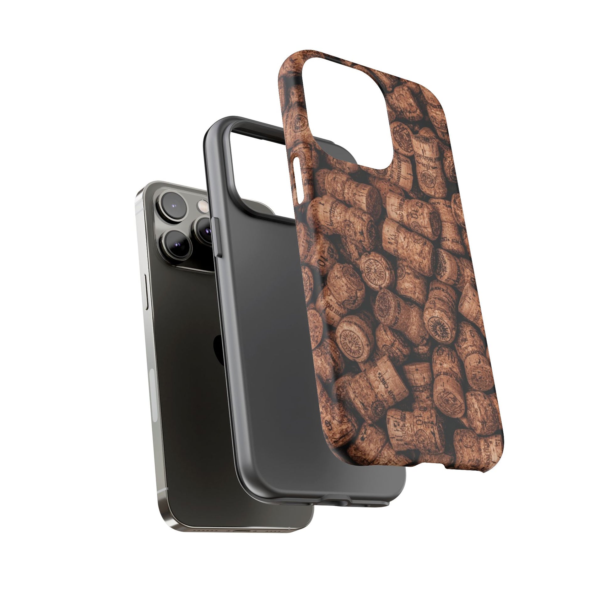 Cork Pattern Phone Case - Eco-Friendly, Vintage Style, Rustic Gifts for Wine Lovers, Housewarming, Birthday, Unique Gift - FORMO