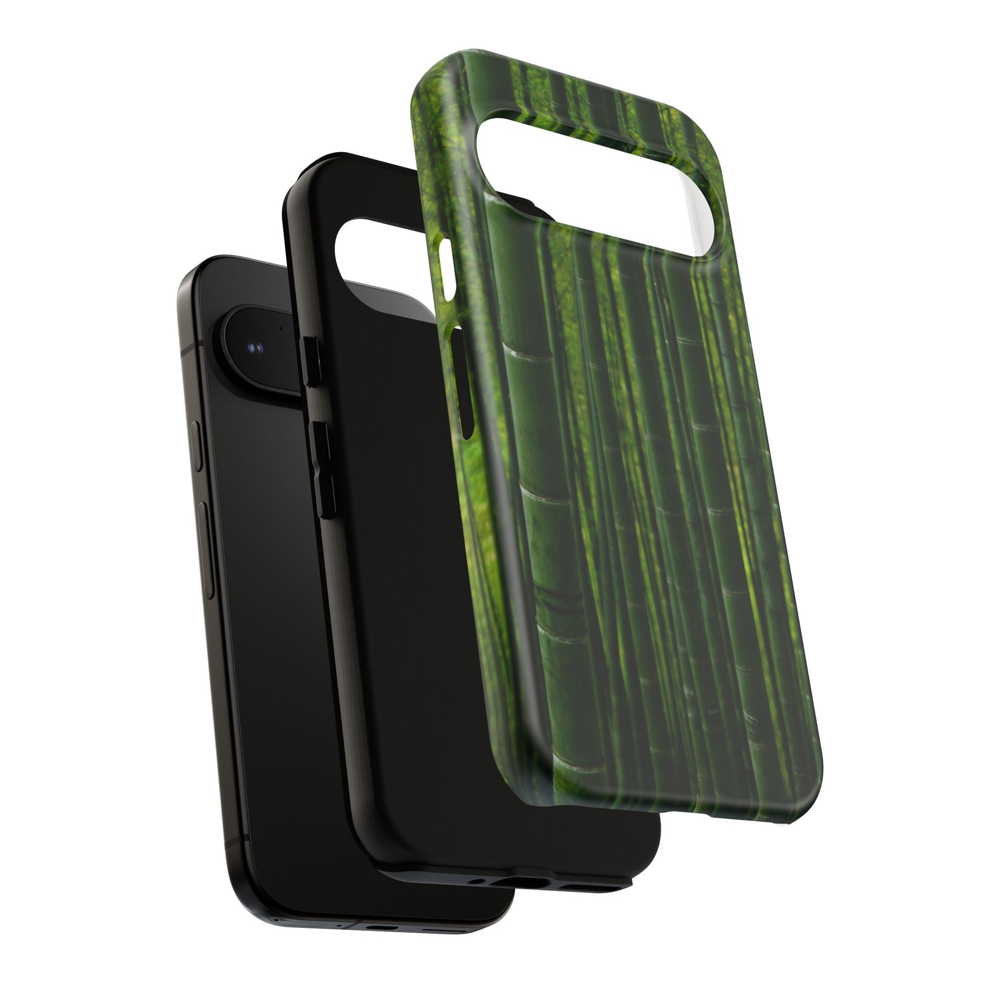 Bamboo Phone Case - Tough Cases, Nature Lover Gift, Eco-Friendly Phone Accessory, Greenery Design, Unique Smartphone Cover - FORMO