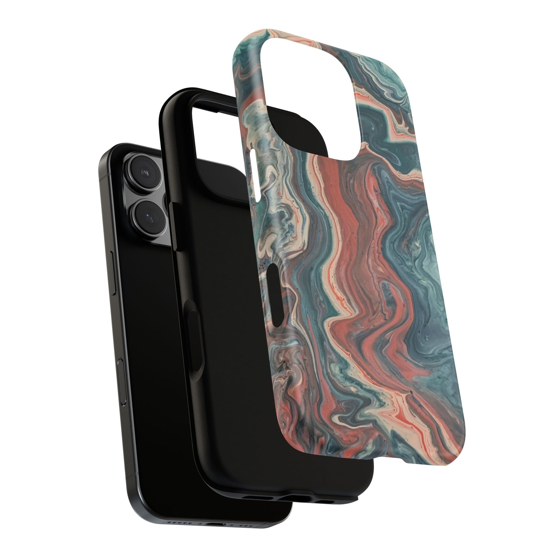Artistic Phone Case, Tough Cases for Stylish Protection, Marble Design, Trendy Gift for Phone Lovers, Unique Cell Phone Accessory - FORMO