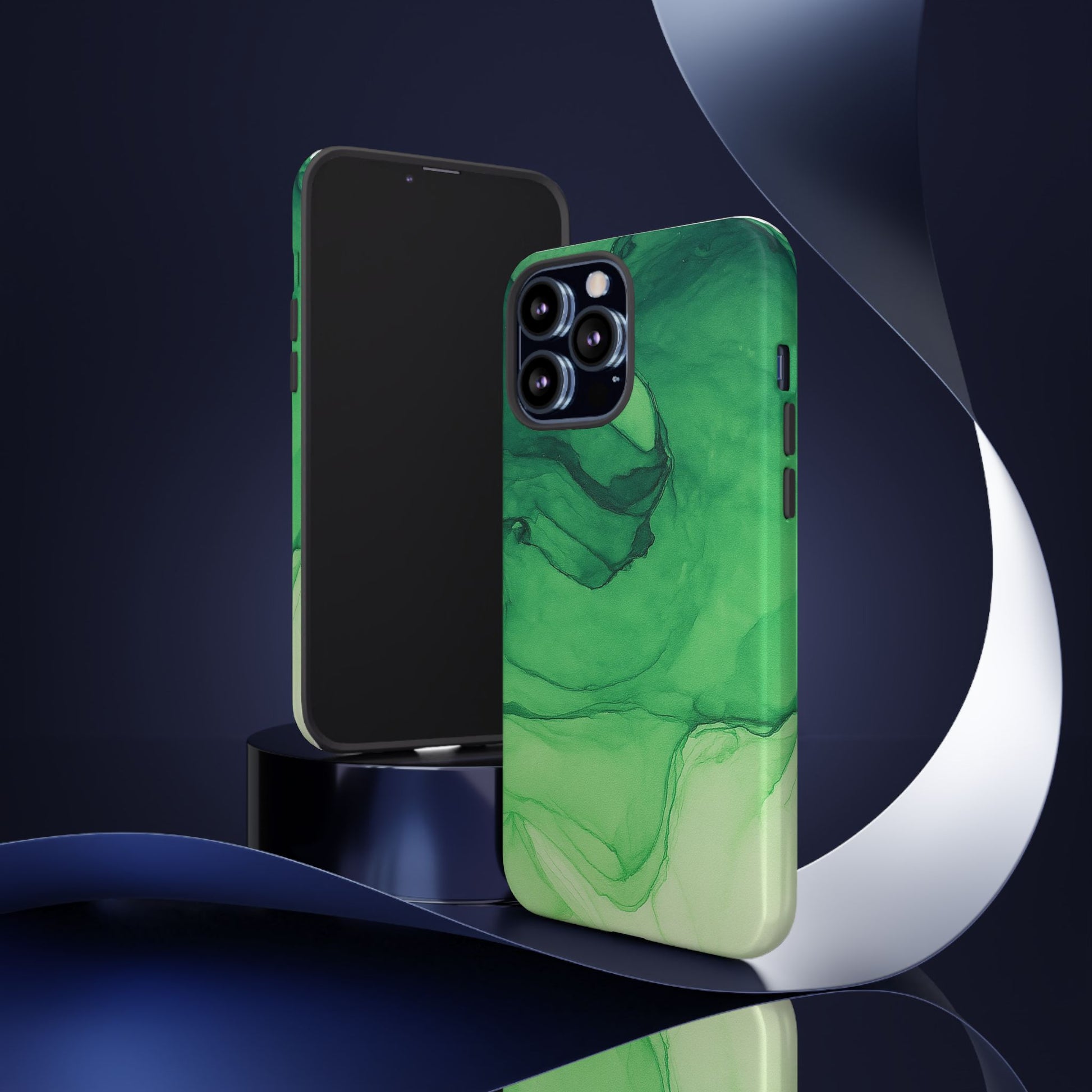 Stylish Phone Case for Nature Lovers, Tough Cases, Green Marble Design, Organic Aesthetic, Unique Gift, Eco-friendly Accessories