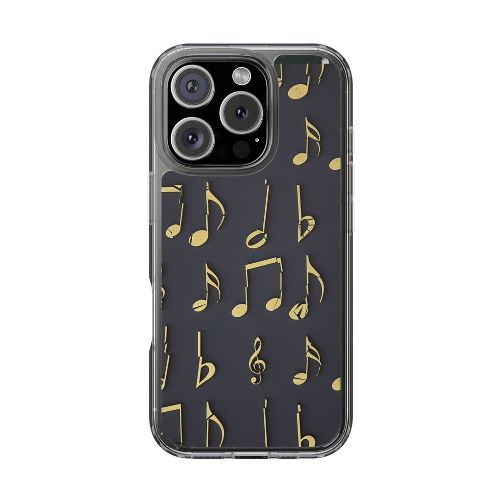 Music-Themed Phone Case - Clear Cases, Gift for Musicians, Guitarist Accessories, Trendy Phone Cover, Music Lover Gift