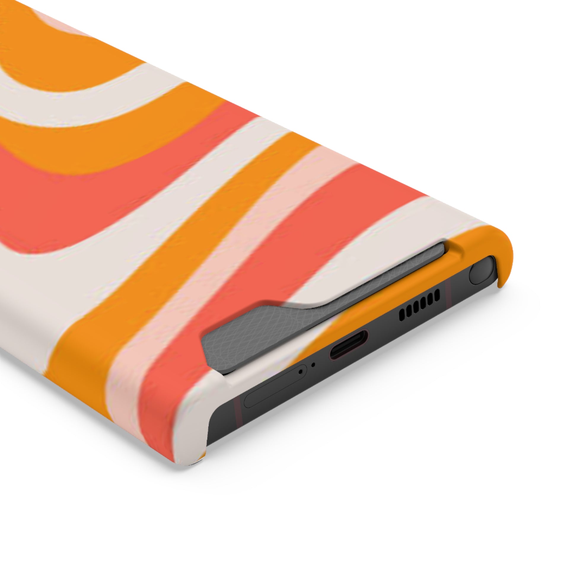 Trendy Phone Case with Card Holder, Boho Phone Accessory, Stylish Mobile Cover, Functional Gift for Friends, Perfect for Everyday Use - FORMO