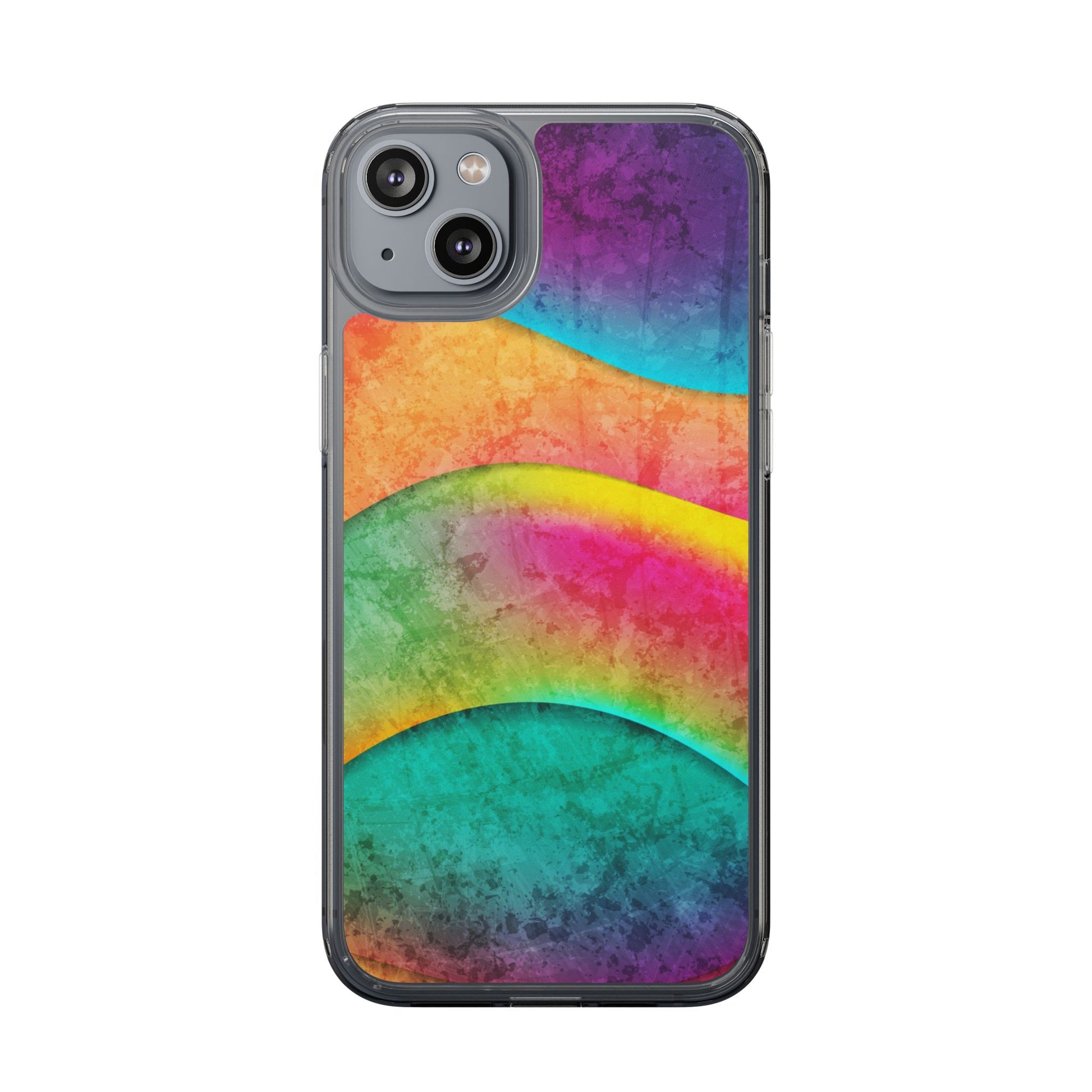 Rainbow Pattern Clear Phone Case (iPhone & Samsung Compatible) - FORMO