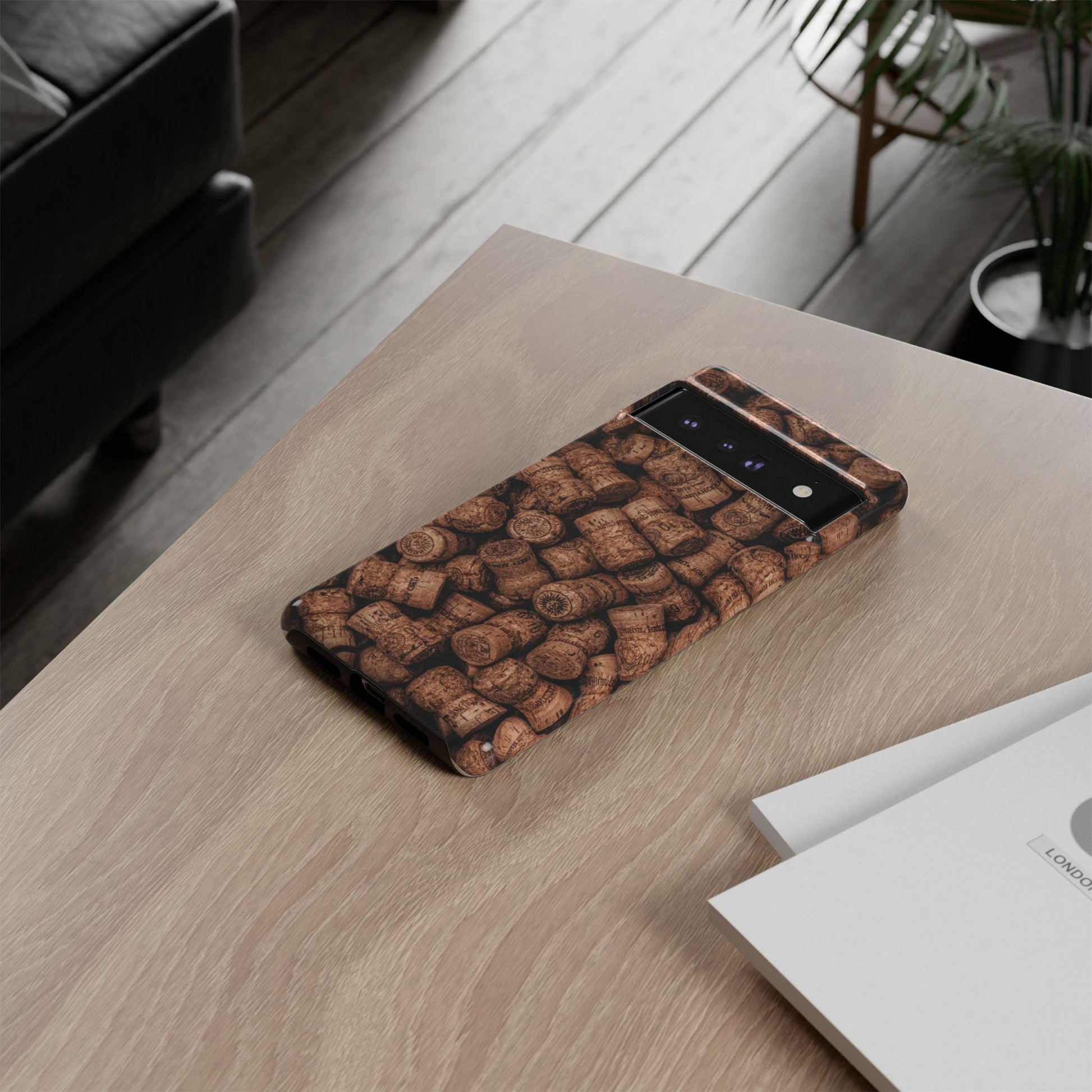 Cork Pattern Phone Case - Eco-Friendly, Vintage Style, Rustic Gifts for Wine Lovers, Housewarming, Birthday, Unique Gift - FORMO