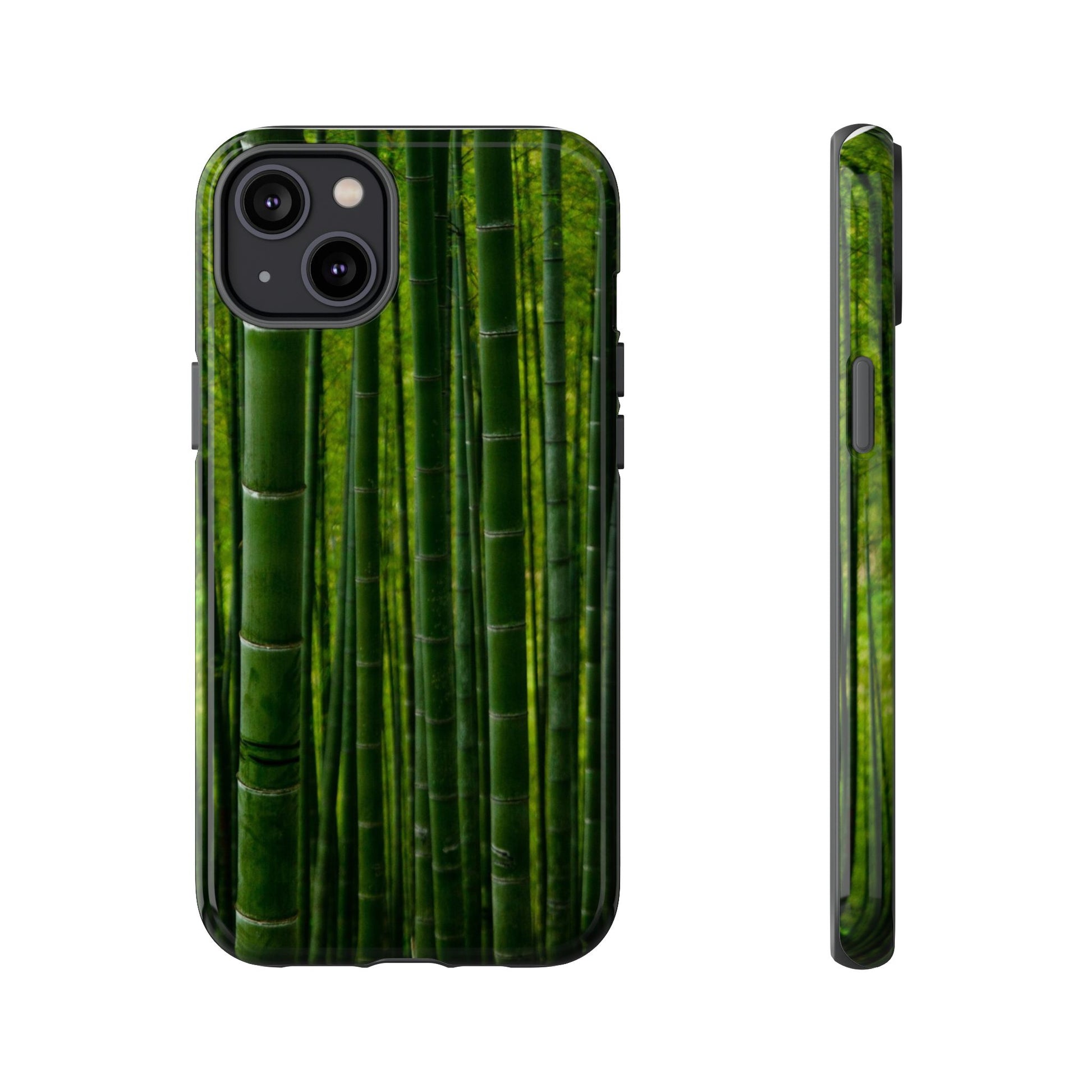 Bamboo Phone Case - Tough Cases, Nature Lover Gift, Eco-Friendly Phone Accessory, Greenery Design, Unique Smartphone Cover - FORMO