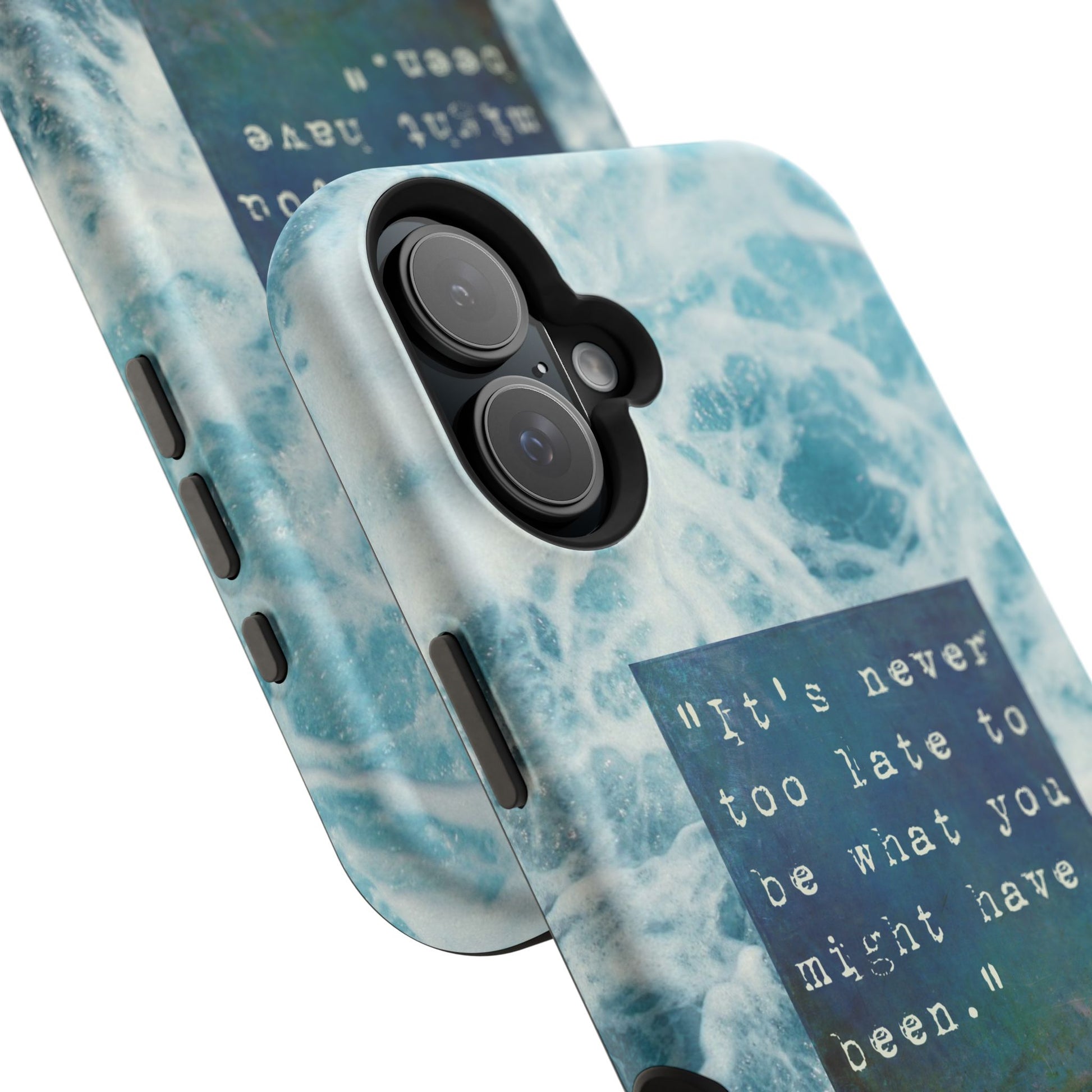Inspirational Magnetic Phone Cases, Perfect Gift for Students, Motivational Phone Cover, Stylish Tough Case, Ocean Design Case, Fits iPhone - FORMO