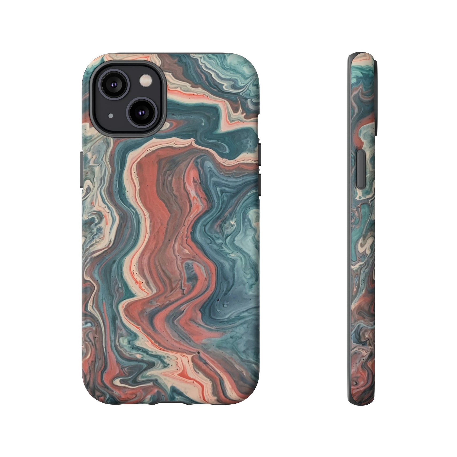Artistic Phone Case, Tough Cases for Stylish Protection, Marble Design, Trendy Gift for Phone Lovers, Unique Cell Phone Accessory - FORMO
