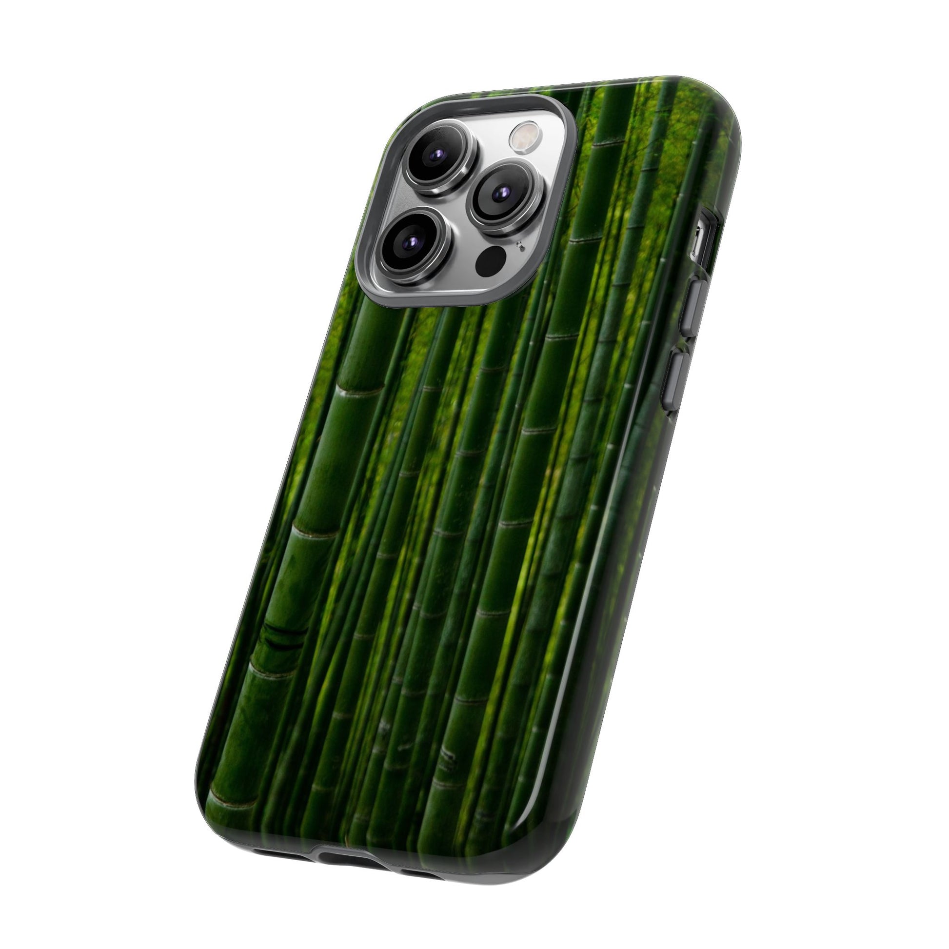 Bamboo Phone Case - Tough Cases, Nature Lover Gift, Eco-Friendly Phone Accessory, Greenery Design, Unique Smartphone Cover - FORMO