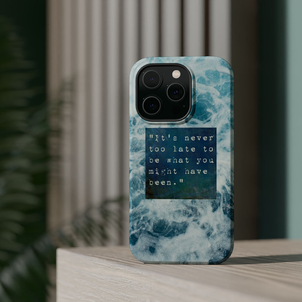 Inspirational Magnetic Phone Cases, Perfect Gift for Students, Motivational Phone Cover, Stylish Tough Case, Ocean Design Case, Fits iPhone - FORMO