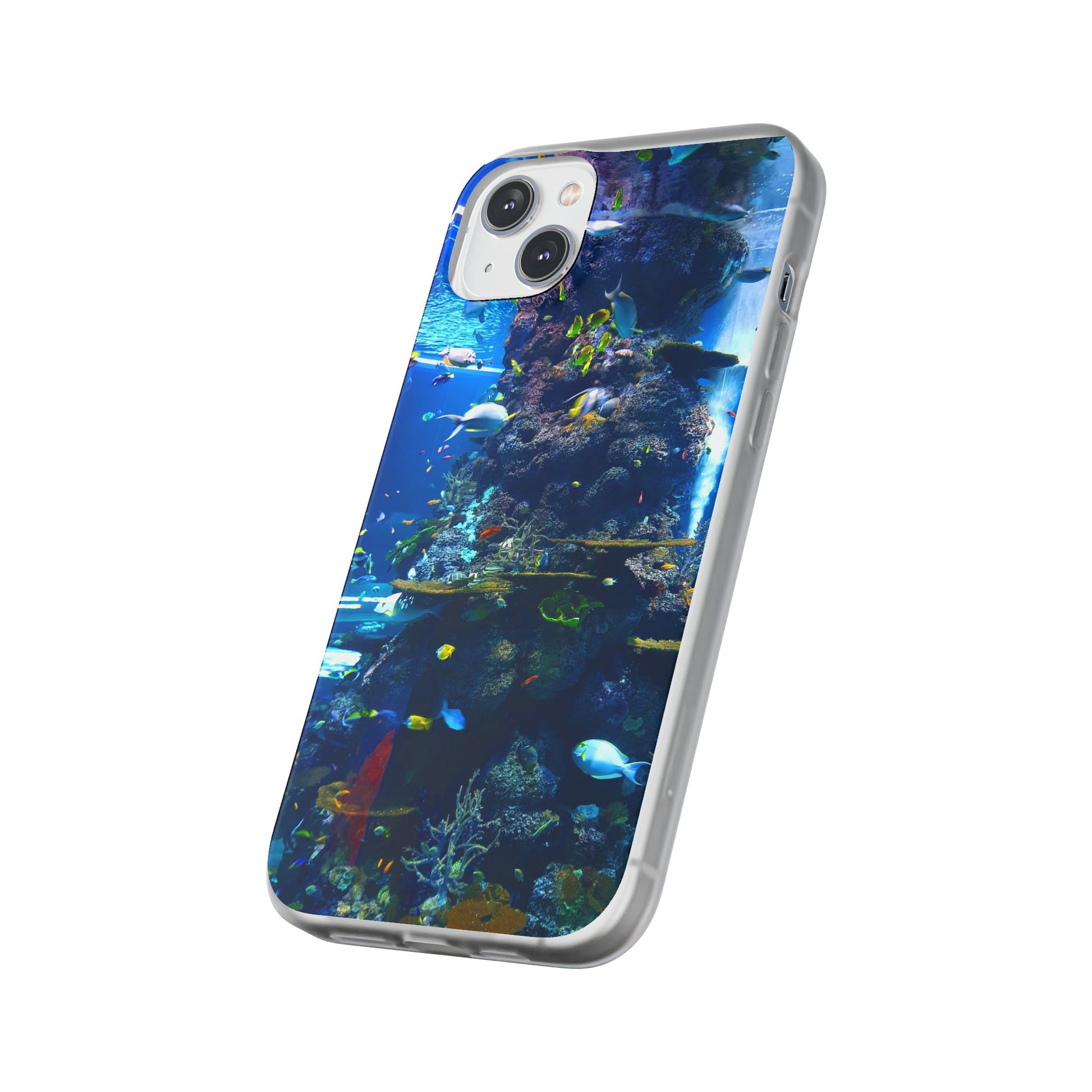Underwater Paradise Phone Case, Flexible Mobile Cover, Ocean Lover Gift, Marine Life, Beach Decor, Sea Life Accessories - FORMO