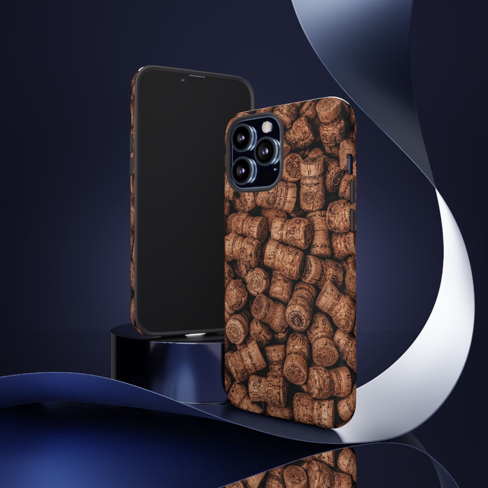 Cork Pattern Phone Case - Eco-Friendly, Vintage Style, Rustic Gifts for Wine Lovers, Housewarming, Birthday, Unique Gift - FORMO