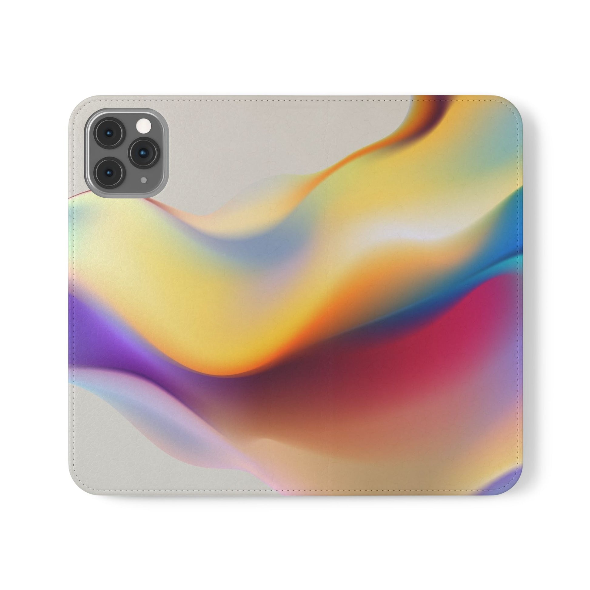 Abstract Gradient Wave Phone Wallet Case (iPhone & Samsung Compatible) - FORMO